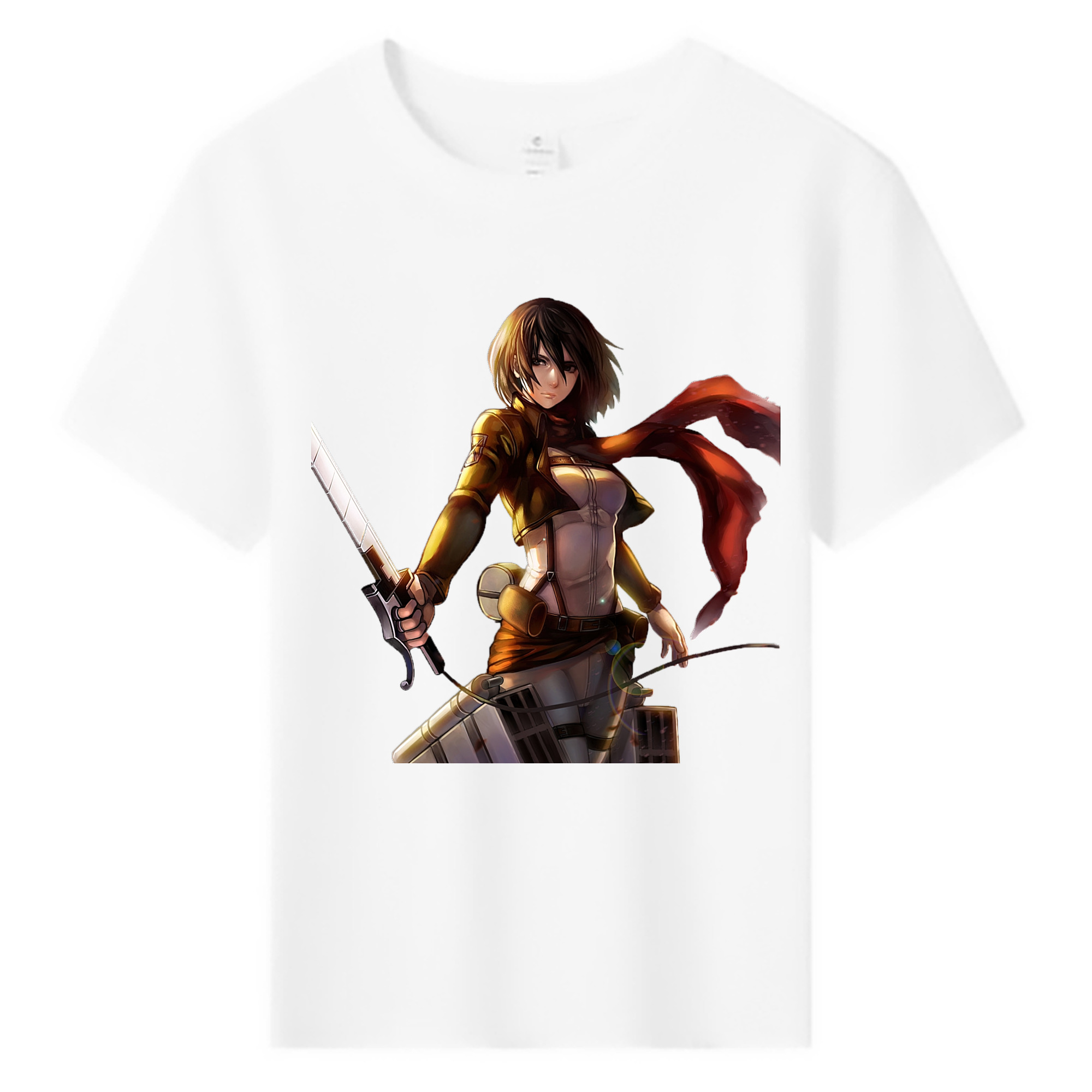 （画像用） 進撃の巨人 ミカサ·アッカーマン Attack on Titan Mikasa Ackerman 綿100％キッズTシャツ（フロントプリント）