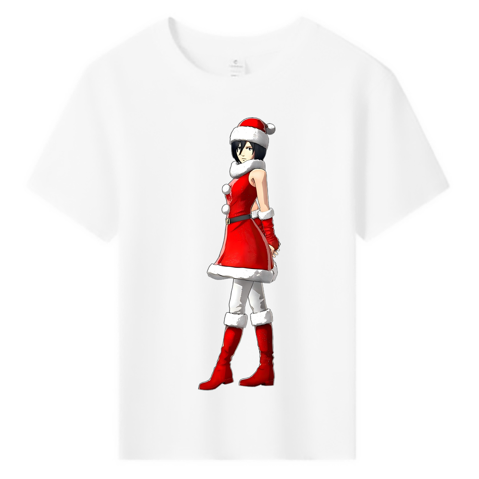 （画像用） 進撃の巨人 ミカサ·アッカーマン Attack on Titan Mikasa Ackerman 綿100％キッズTシャツ（フロントプリント）