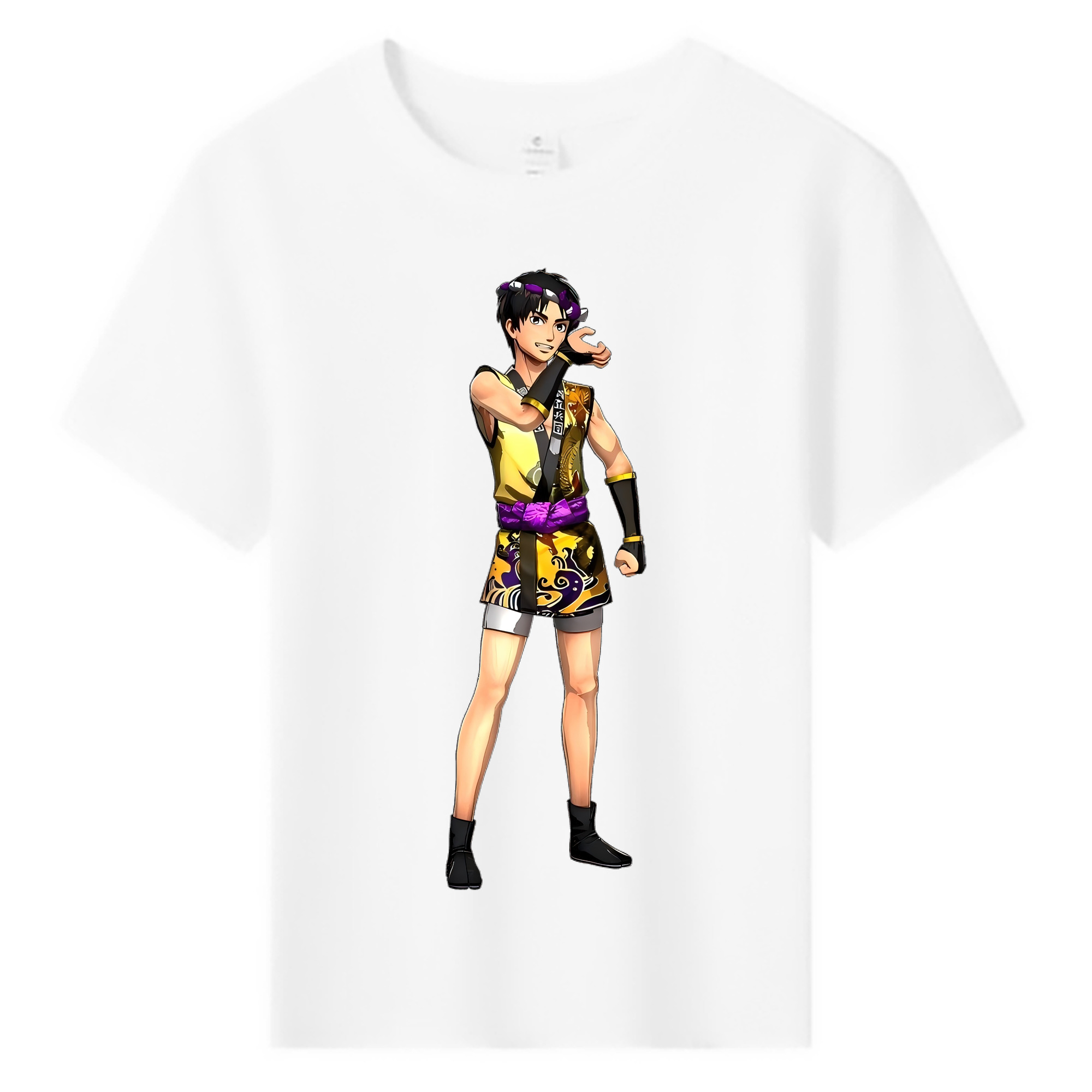 （画像用） 進撃の巨人 リヴァイ·アッカーマン Attack on Titan Levi Ackerman 綿100％キッズTシャツ（フロントプリント）