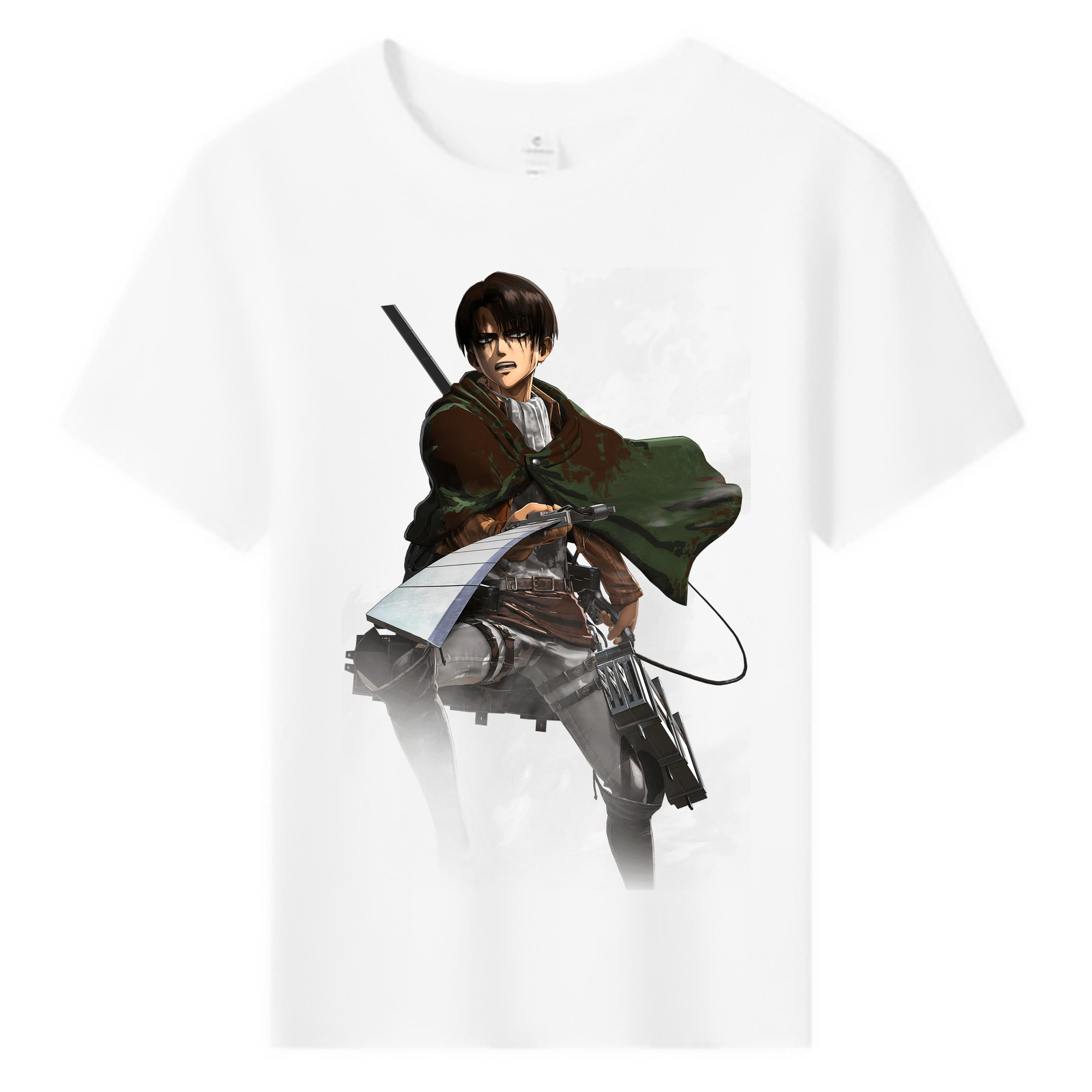 （画像用） 進撃の巨人 リヴァイ·アッカーマン Attack on Titan Levi Ackerman 綿100％キッズTシャツ（フロントプリント）