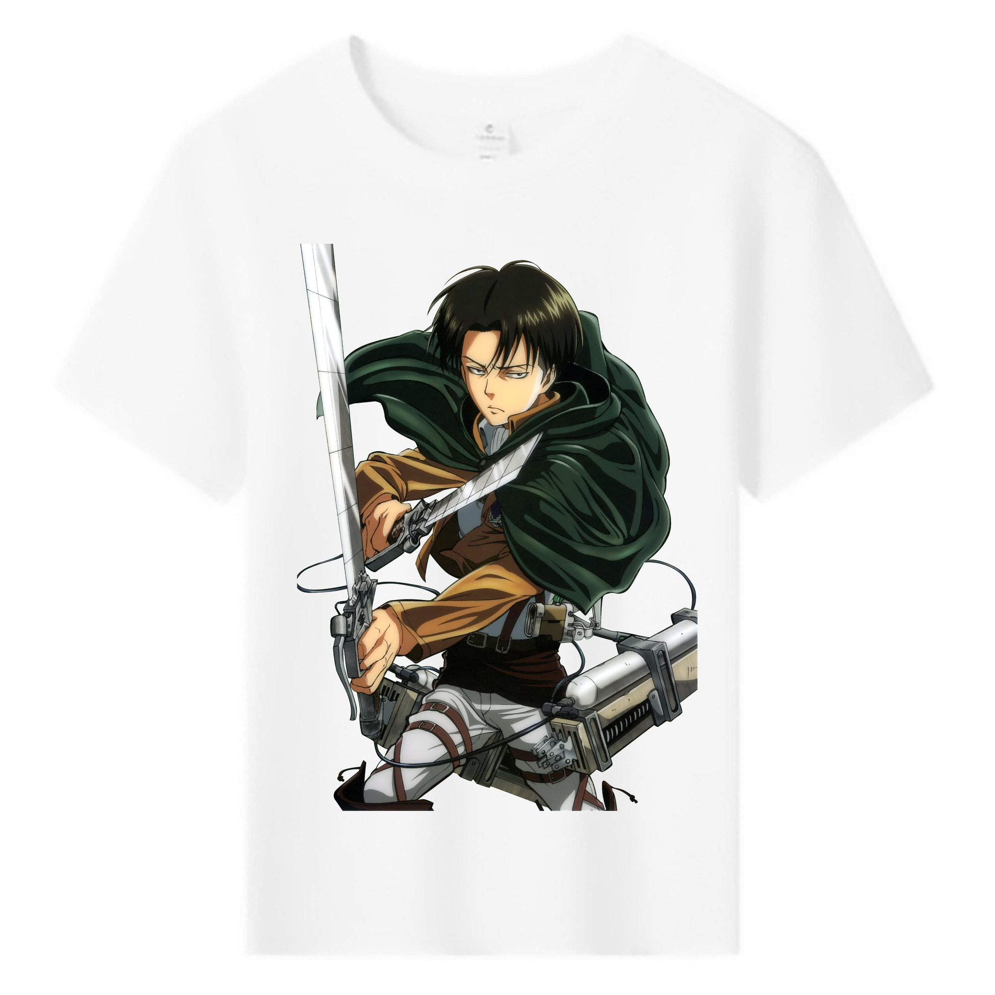 （画像用） 進撃の巨人 リヴァイ·アッカーマン Attack on Titan Levi Ackerman 綿100％キッズTシャツ（フロントプリント）