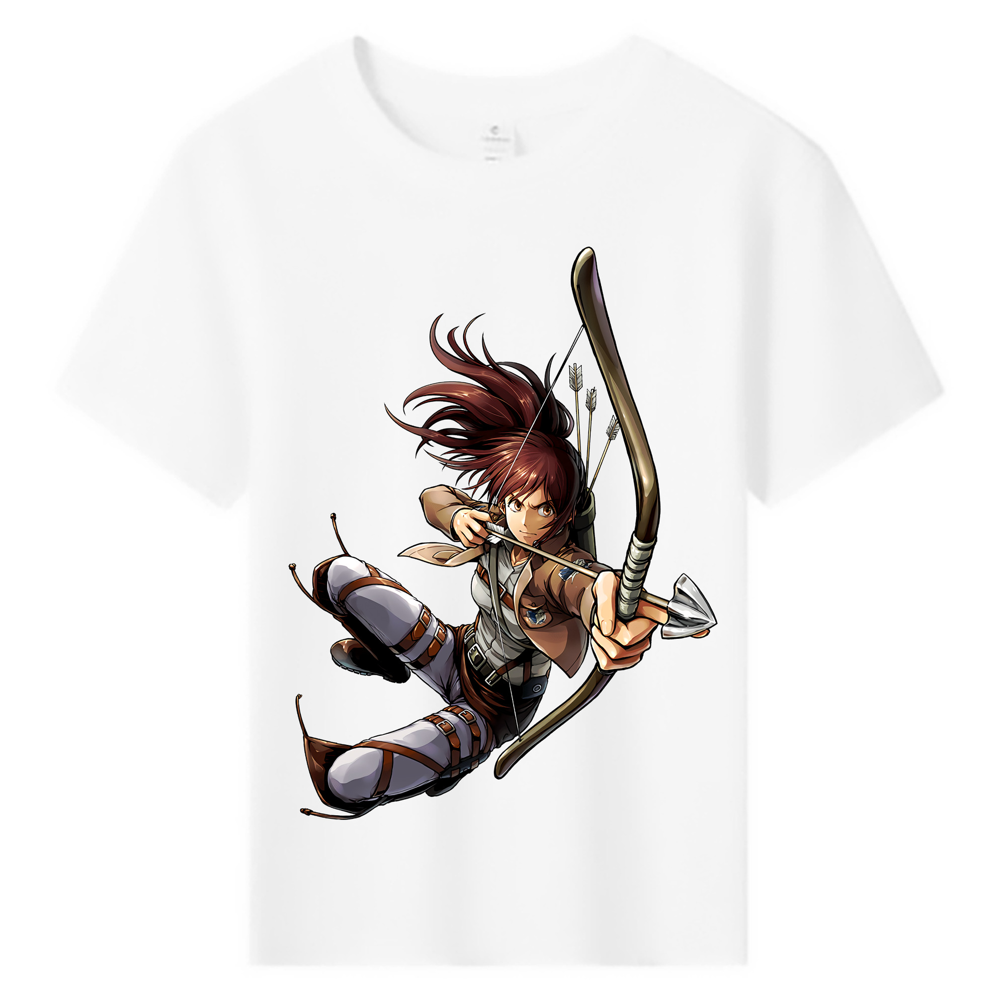 （画像用） 進撃の巨人 サシャ·ブラウス Attack on Titan Sasha Blaus 綿100％キッズTシャツ（フロントプリント）