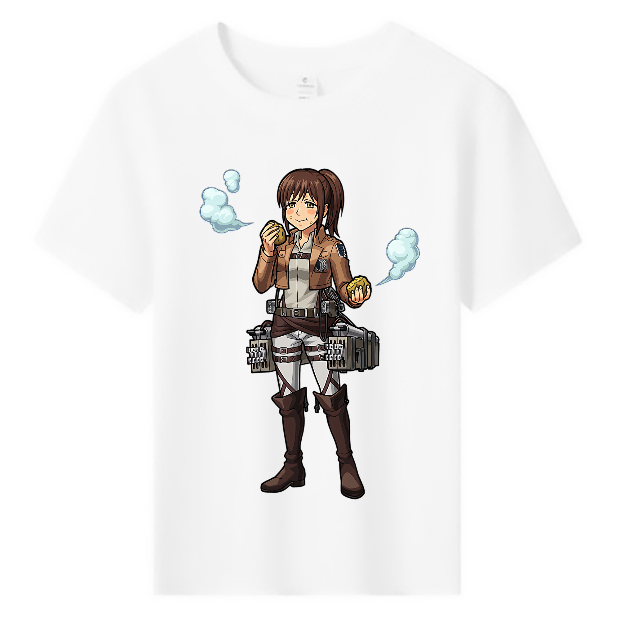 （画像用） 進撃の巨人 サシャ·ブラウス Attack on Titan Sasha Blaus 綿100％キッズTシャツ（フロントプリント）