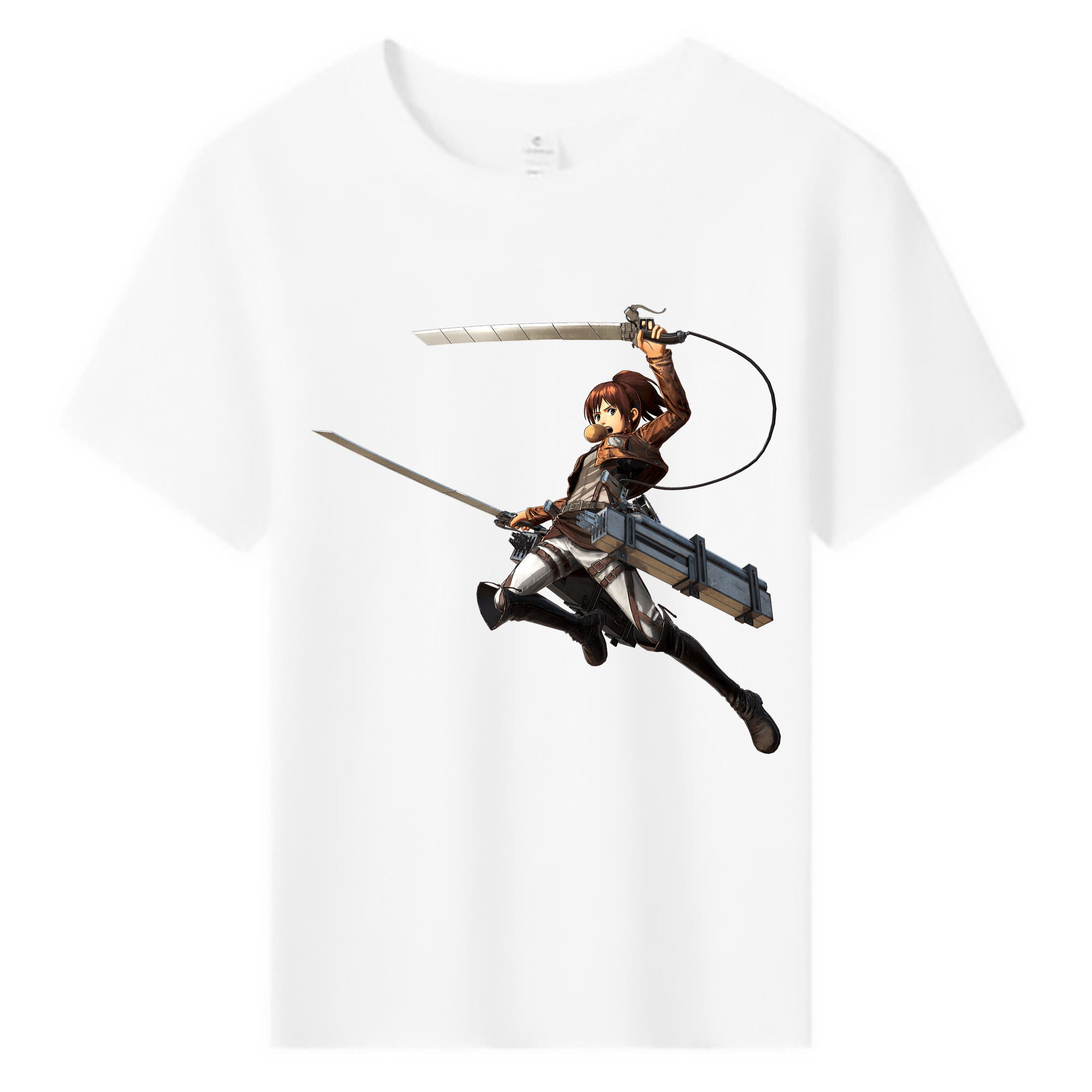 （画像用） 進撃の巨人 サシャ·ブラウス Attack on Titan Sasha Blaus 綿100％キッズTシャツ（フロントプリント）
