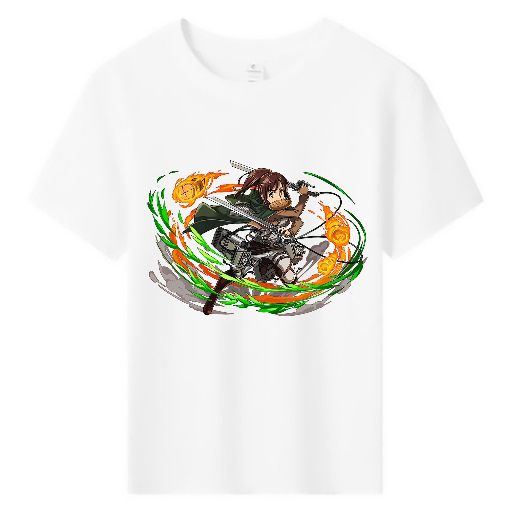 （画像用） 進撃の巨人 サシャ·ブラウス Attack on Titan Sasha Blaus 綿100％キッズTシャツ（フロントプリント）