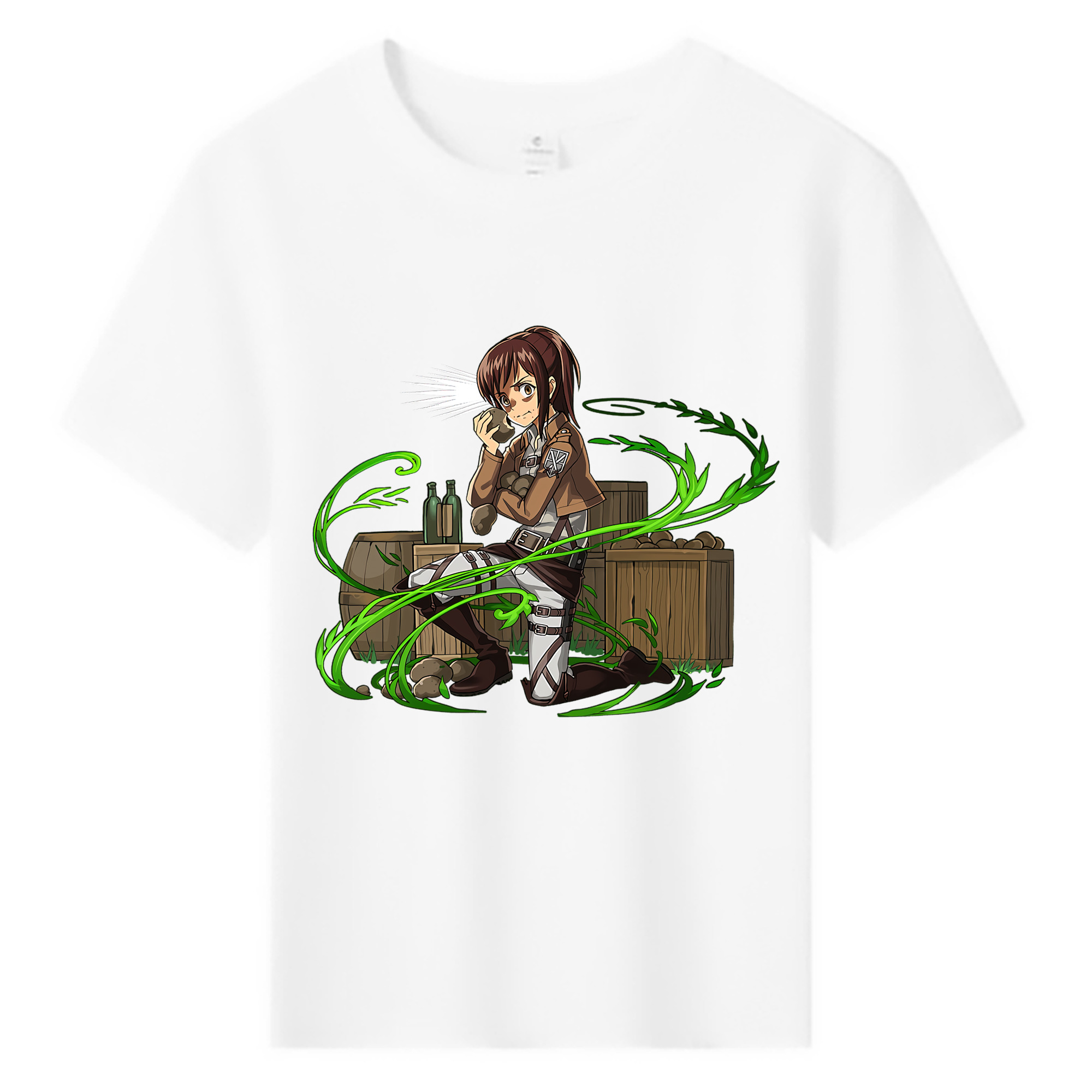 （画像用） 進撃の巨人 サシャ·ブラウス Attack on Titan Sasha Blaus 綿100％キッズTシャツ（フロントプリント）