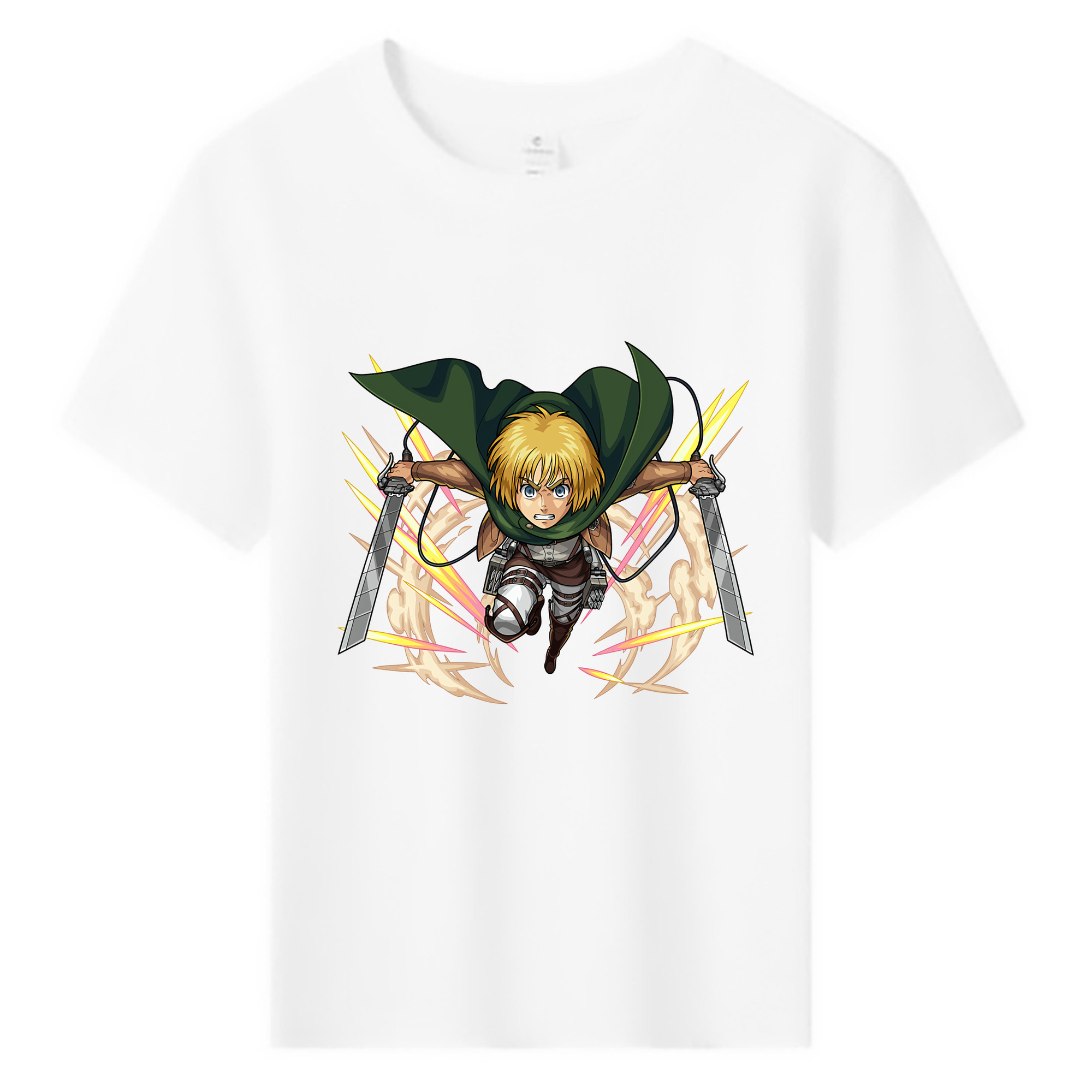 （画像用） 進撃の巨人 アルミン·アルレルト Attack on Titan Armin Arlert 綿100％キッズTシャツ（フロントプリント）