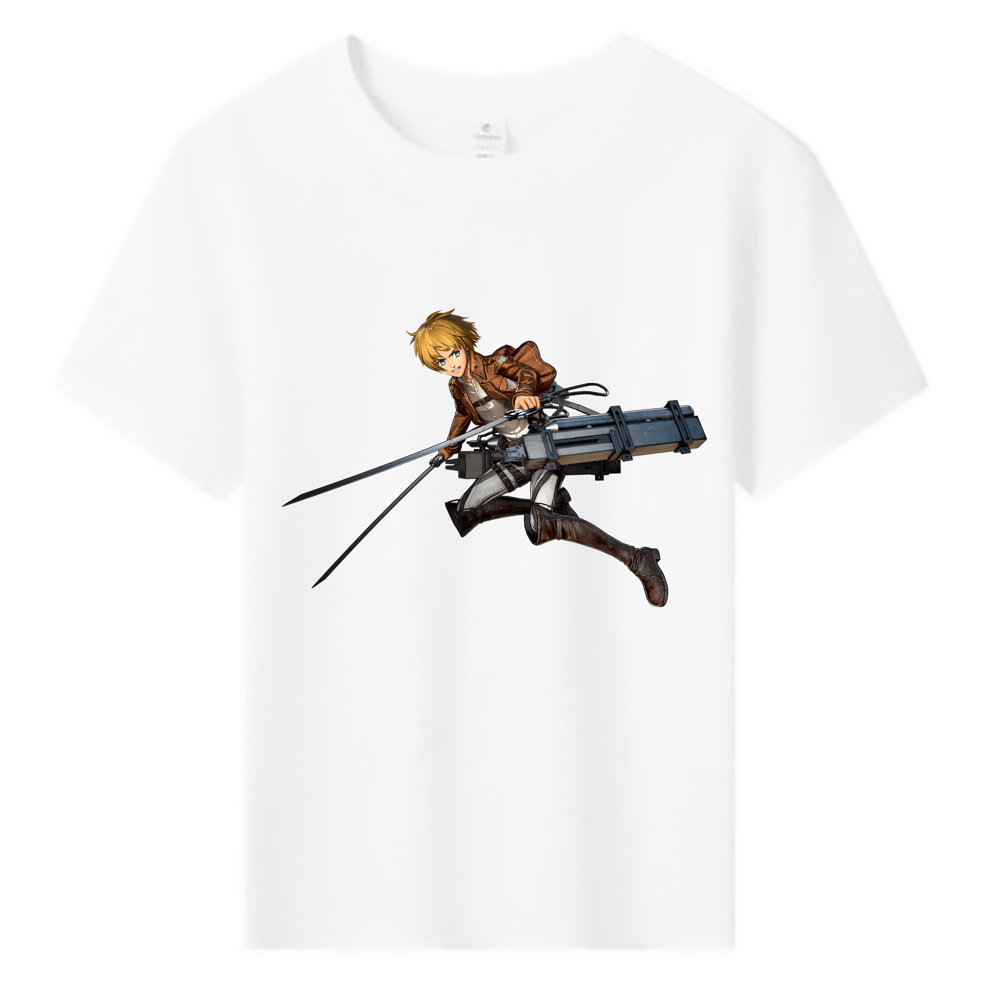（画像用） 進撃の巨人 アルミン·アルレルト Attack on Titan Armin Arlert 綿100％キッズTシャツ（フロントプリント）