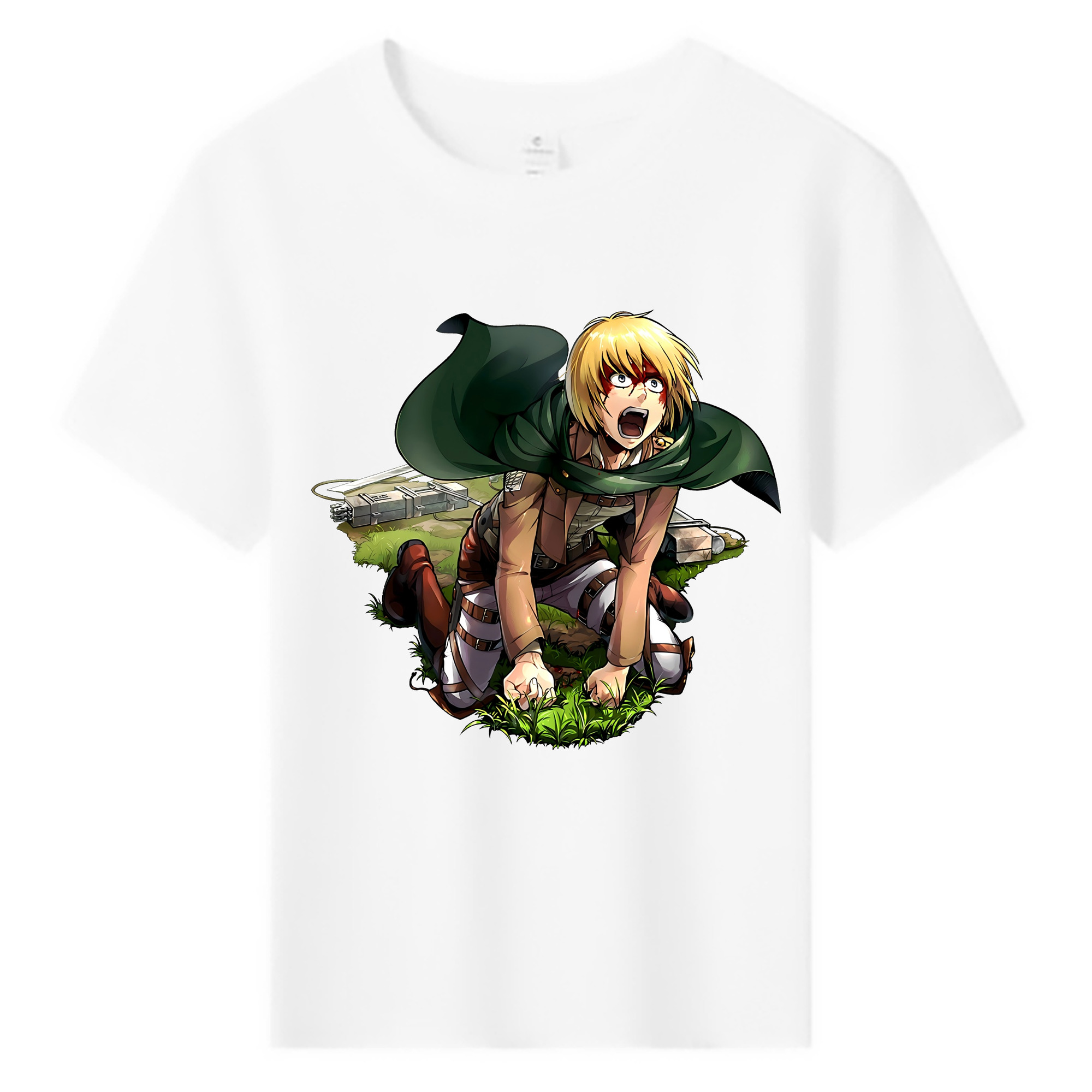 （画像用） 進撃の巨人 アルミン·アルレルト Attack on Titan Armin Arlert 綿100％キッズTシャツ（フロントプリント）
