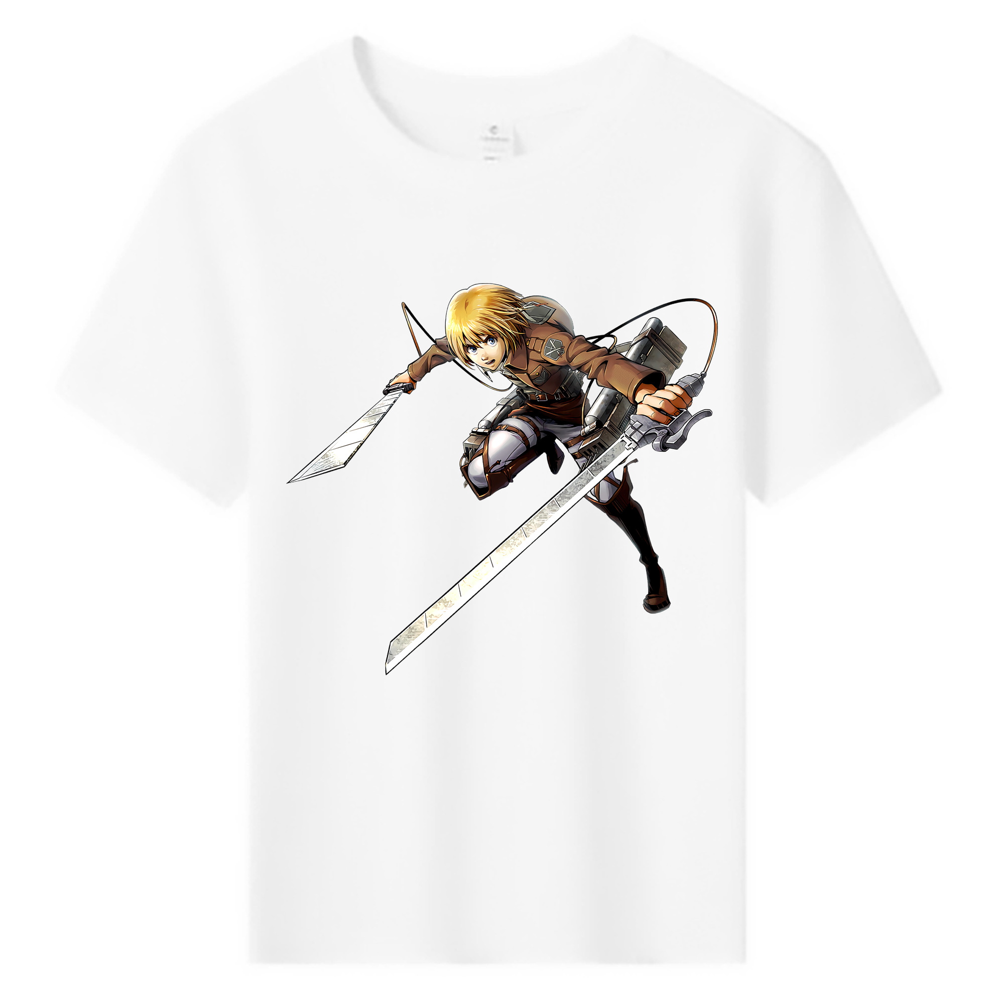 （画像用） 進撃の巨人 アルミン·アルレルト Attack on Titan Armin Arlert 綿100％キッズTシャツ（フロントプリント）