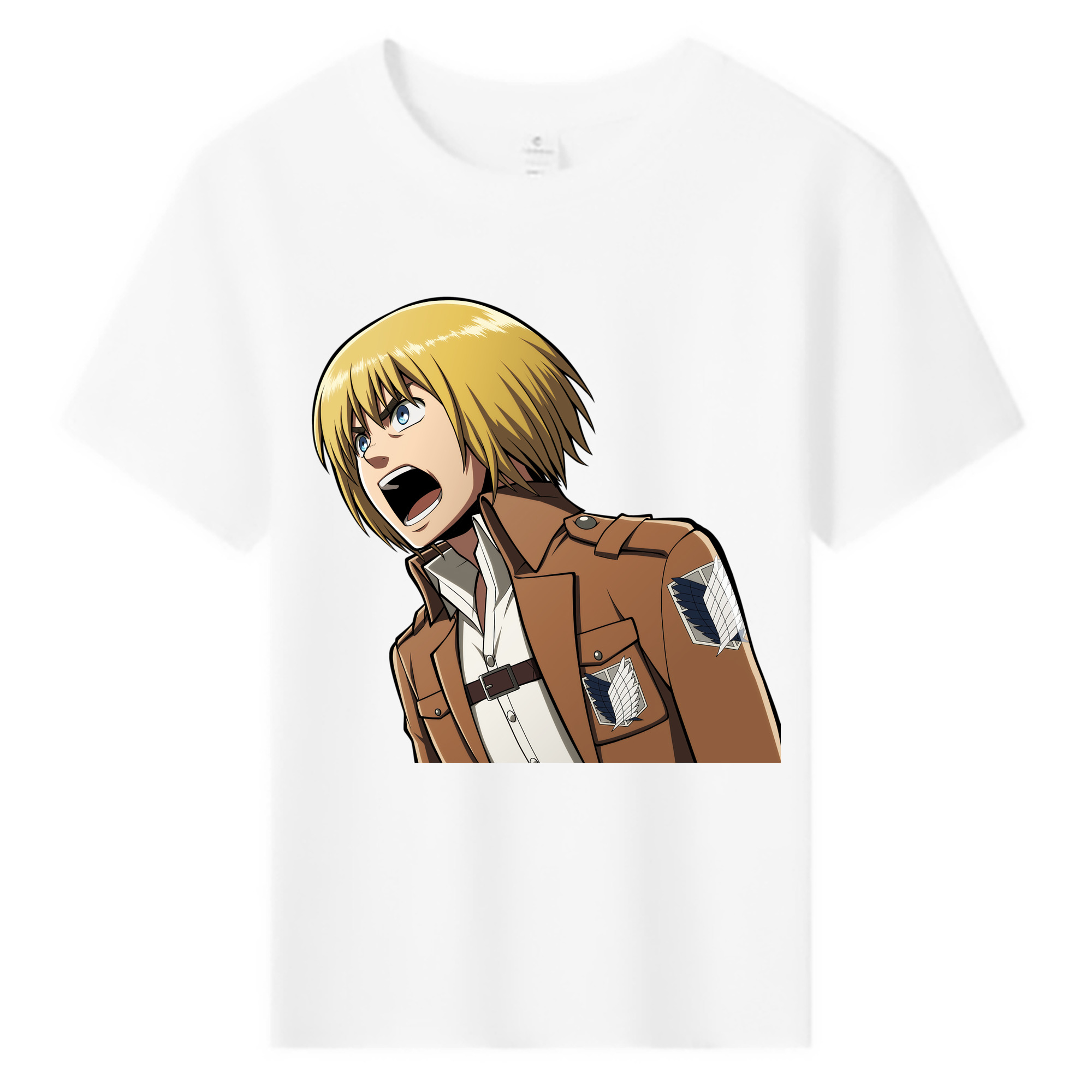 （画像用） 進撃の巨人 アルミン·アルレルト Attack on Titan Armin Arlert 綿100％キッズTシャツ（フロントプリント）