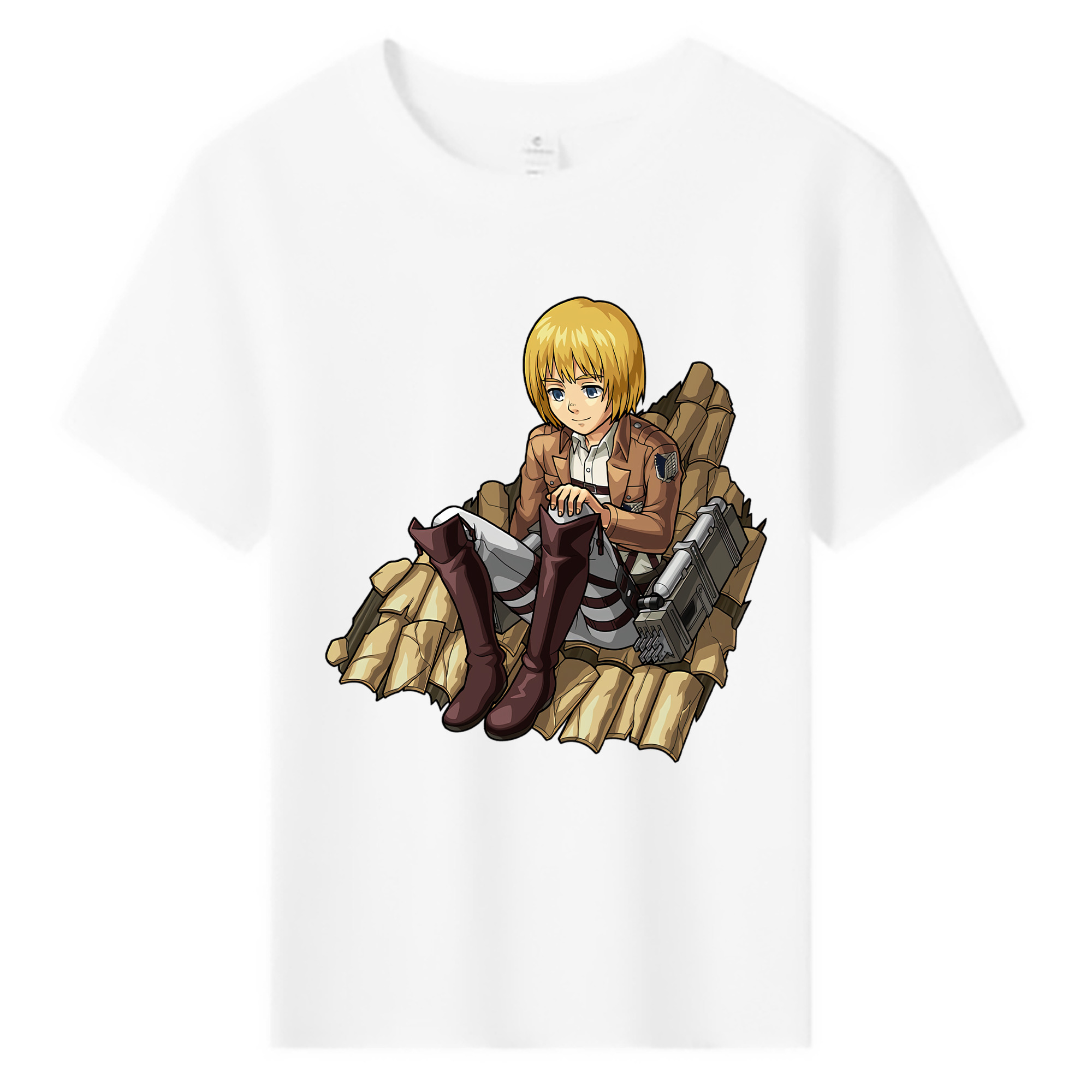 （画像用） 進撃の巨人 アルミン·アルレルト Attack on Titan Armin Arlert 綿100％キッズTシャツ（フロントプリント）