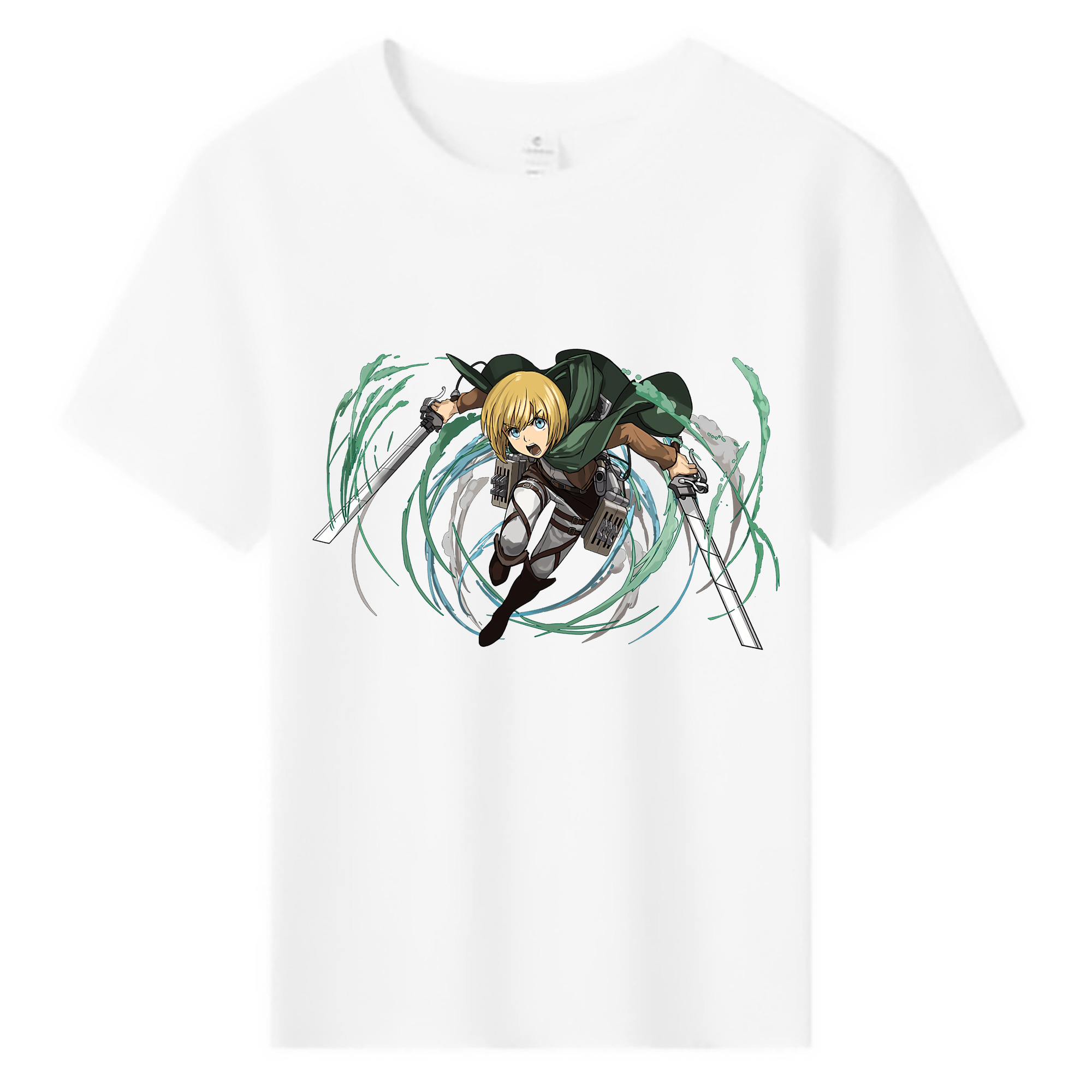 （画像用） 進撃の巨人 アルミン·アルレルト Attack on Titan Armin Arlert 綿100％キッズTシャツ（フロントプリント）
