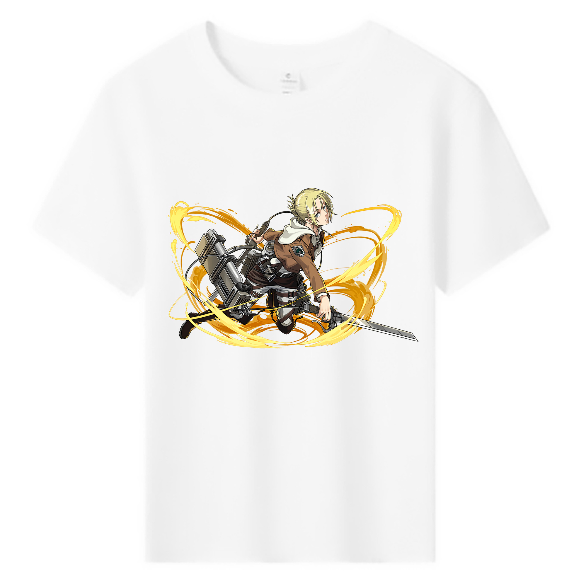 （画像用） 進撃の巨人 アニ・レオンハート Attack on Titan Annie Leonhart 綿100％キッズTシャツ（フロントプリント）