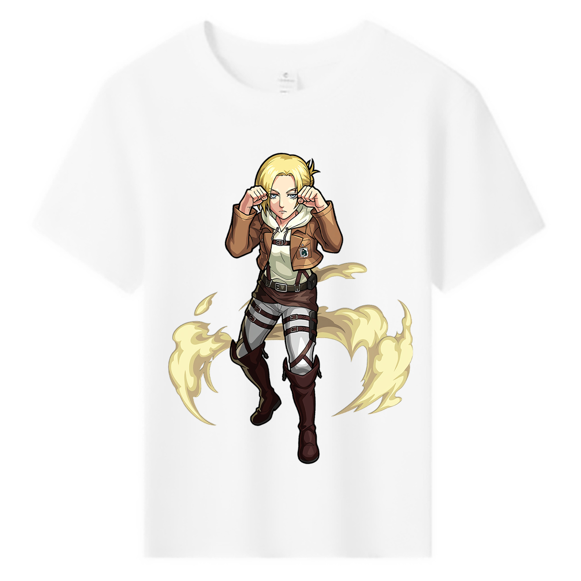 （画像用） 進撃の巨人 アニ・レオンハート Attack on Titan Annie Leonhart 綿100％キッズTシャツ（フロントプリント）