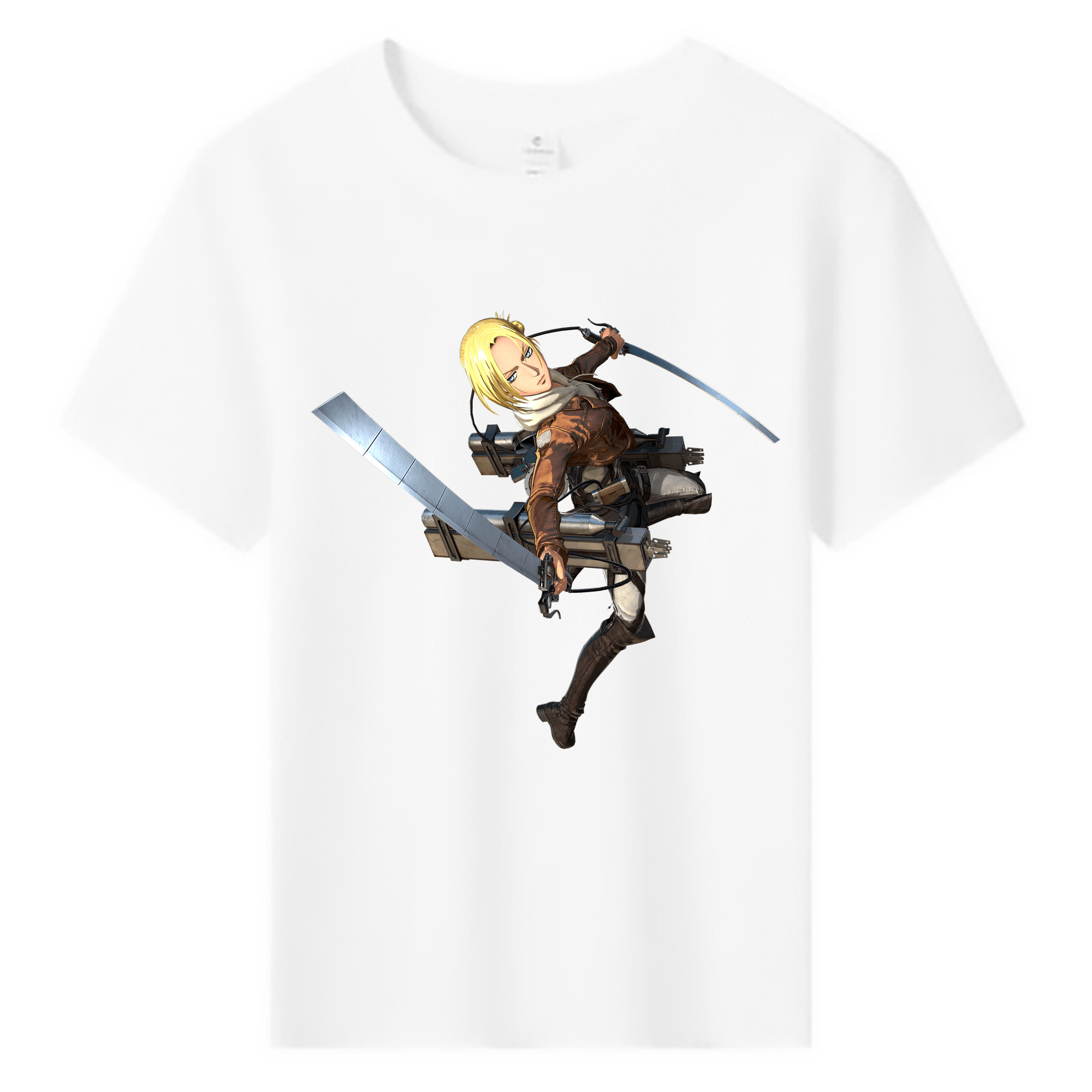 （画像用） 進撃の巨人 アニ・レオンハート Attack on Titan Annie Leonhart 綿100％キッズTシャツ（フロントプリント）