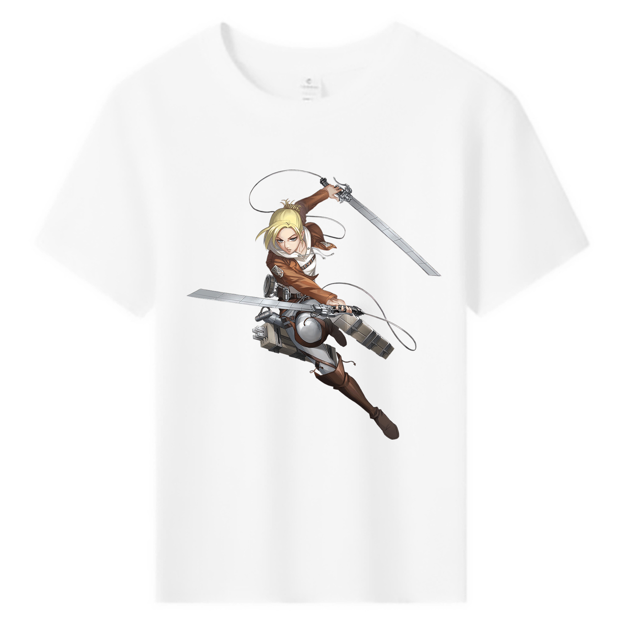 （画像用） 進撃の巨人 アニ・レオンハート Attack on Titan Annie Leonhart 綿100％キッズTシャツ（フロントプリント）