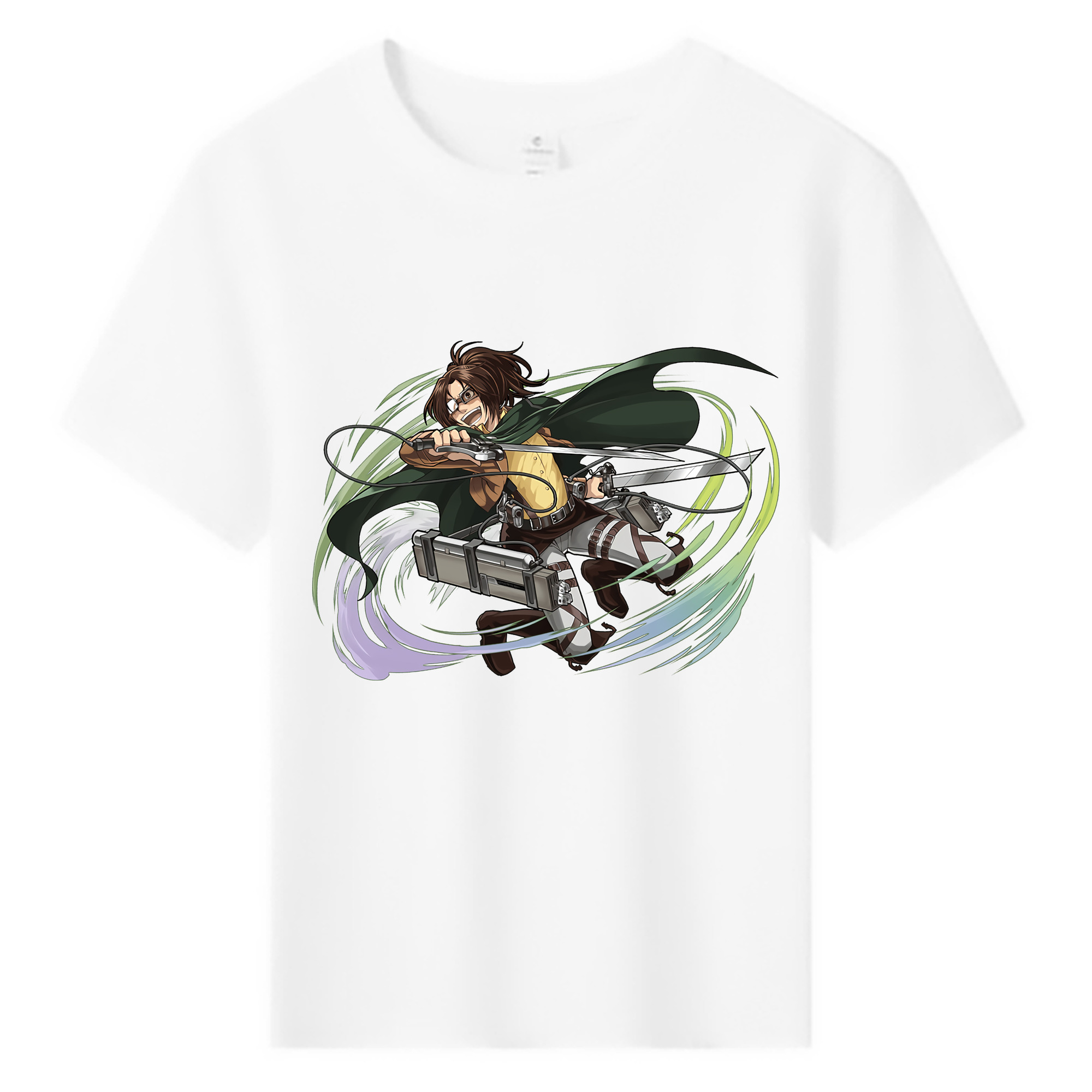 （画像用） 進撃の巨人 ハンジ·ゾエ Attack on Titan Hanji Zoe 綿100％キッズTシャツ（フロントプリント）