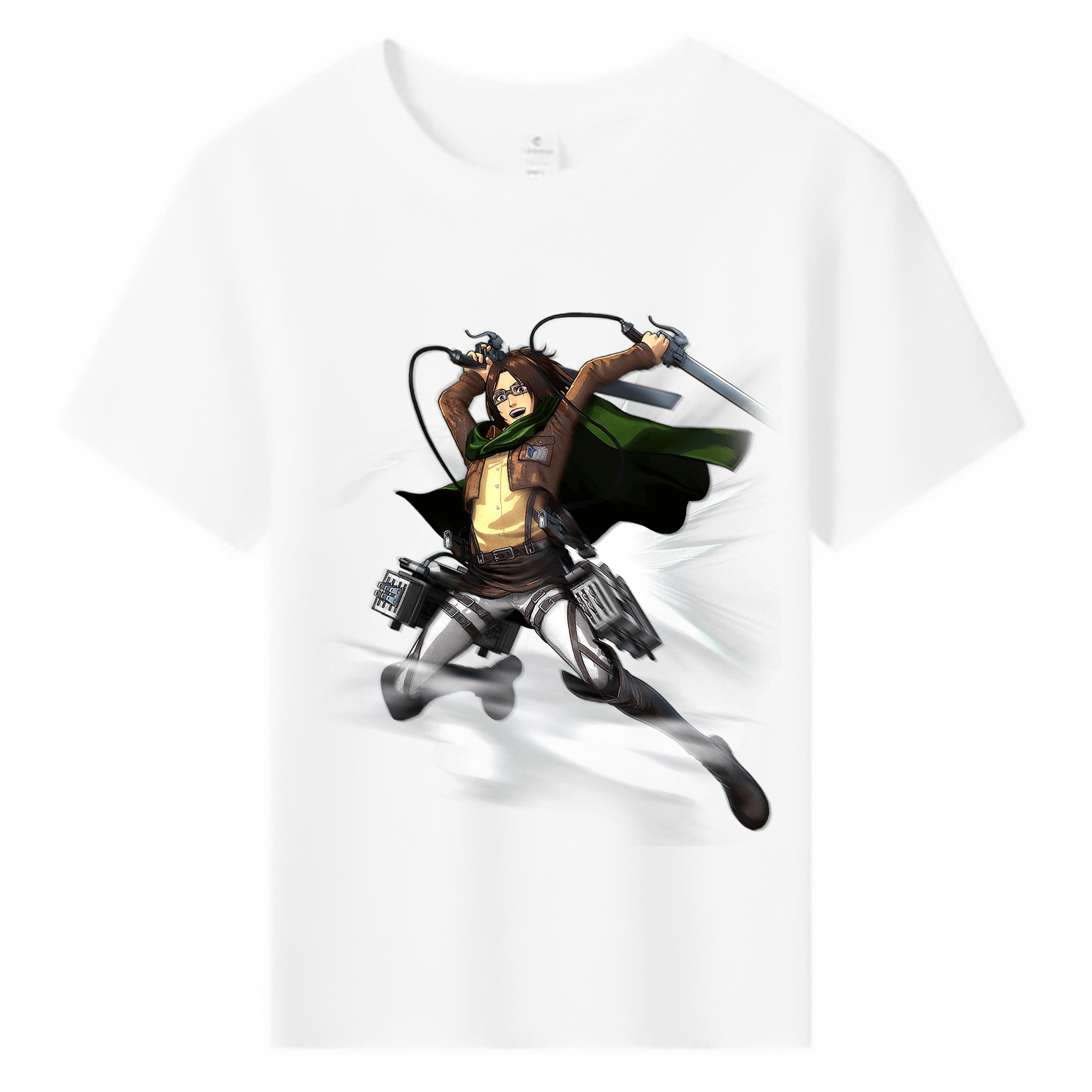 （画像用） 進撃の巨人 ハンジ·ゾエ Attack on Titan Hanji Zoe 綿100％キッズTシャツ（フロントプリント）