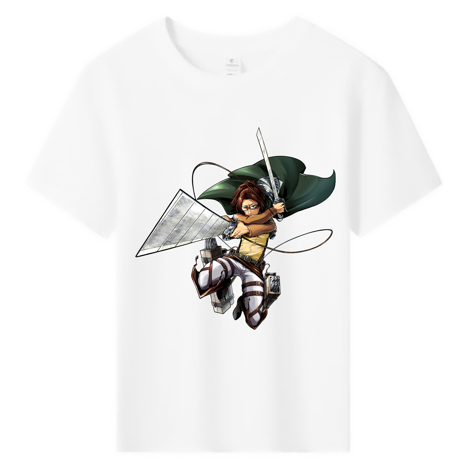 （画像用） 進撃の巨人 ハンジ·ゾエ Attack on Titan Hanji Zoe 綿100％キッズTシャツ（フロントプリント）