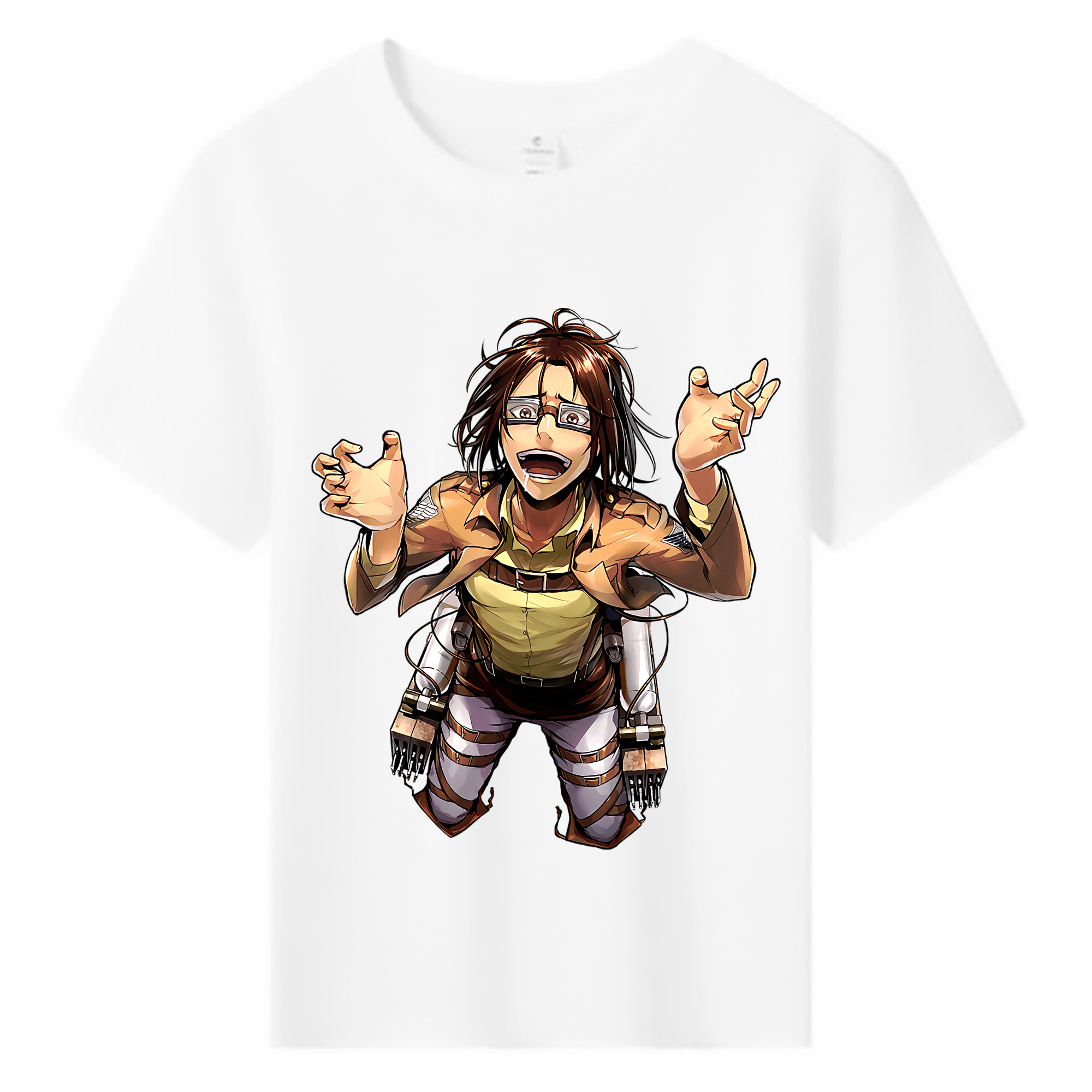 （画像用） 進撃の巨人 ハンジ·ゾエ Attack on Titan Hanji Zoe 綿100％キッズTシャツ（フロントプリント）