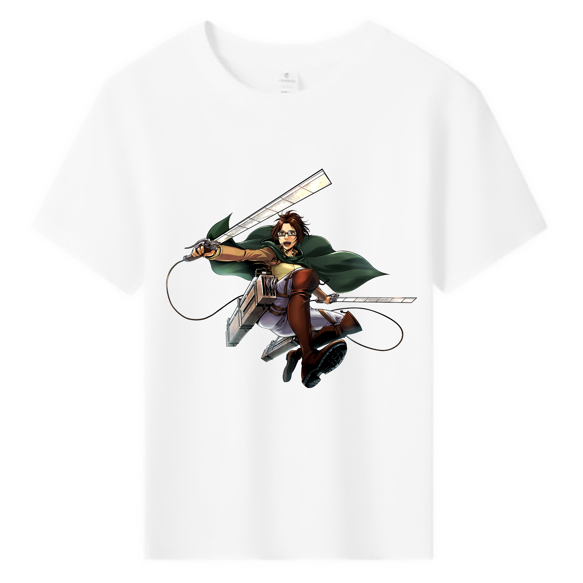 （画像用） 進撃の巨人 ハンジ·ゾエ Attack on Titan Hanji Zoe 綿100％キッズTシャツ（フロントプリント）