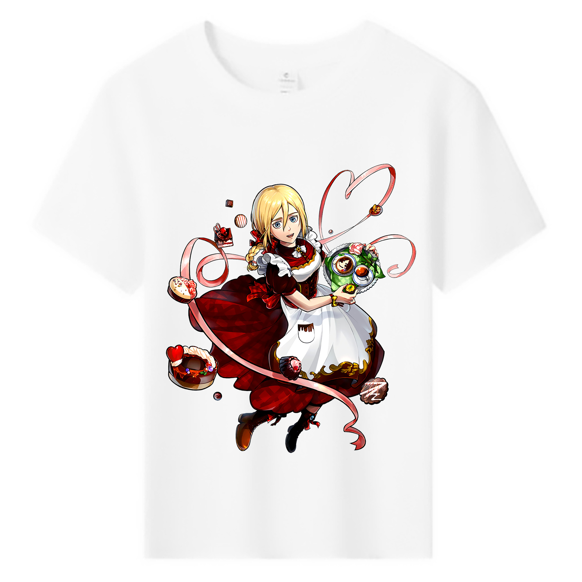 （画像用） 進撃の巨人 クリスタ·レンズ Attack on Titan Christa Lenz 綿100％キッズTシャツ（フロントプリント）