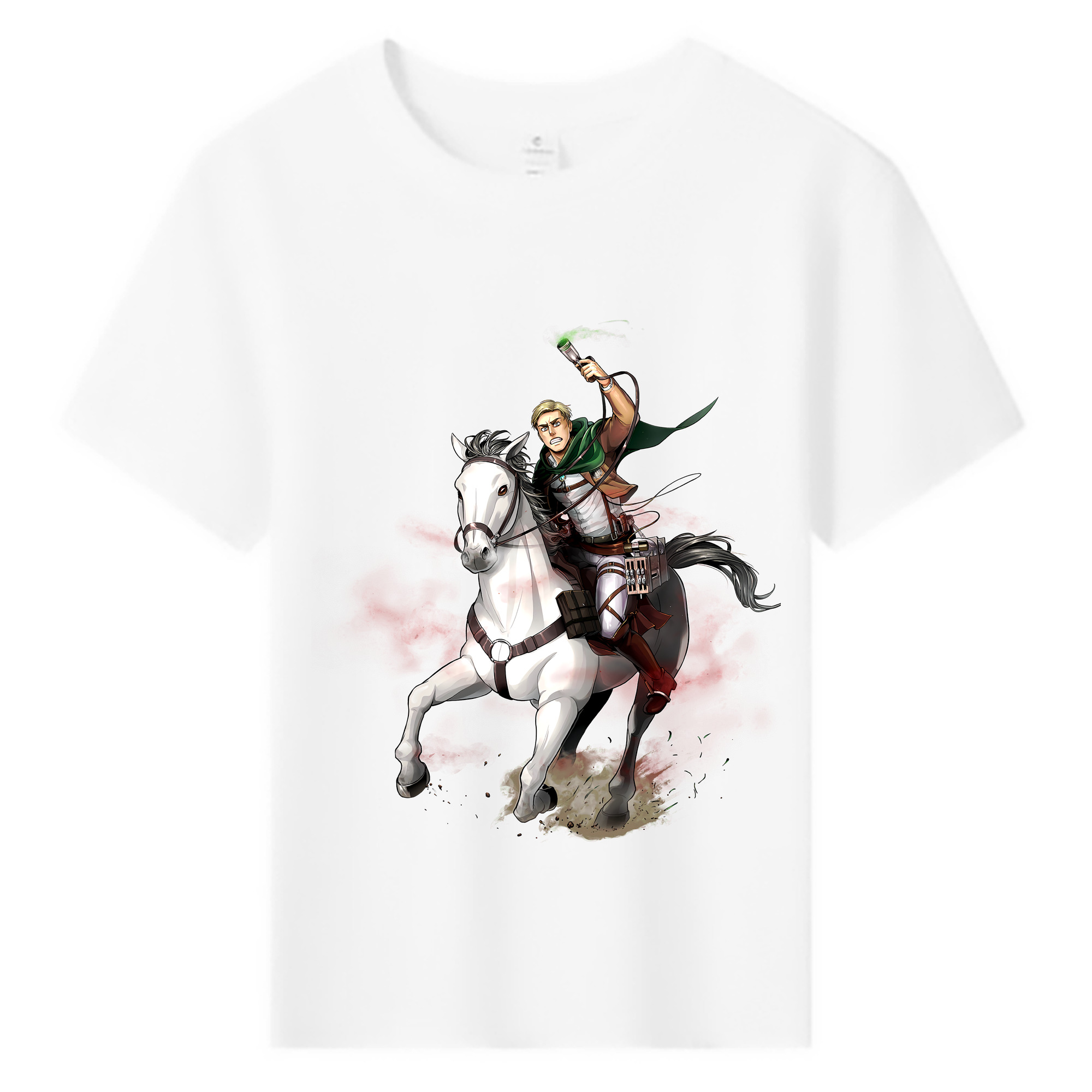 （画像用） 進撃の巨人 エルヴィン・スミス Attack on Titan Erwin Smith 綿100％キッズTシャツ（フロントプリント）