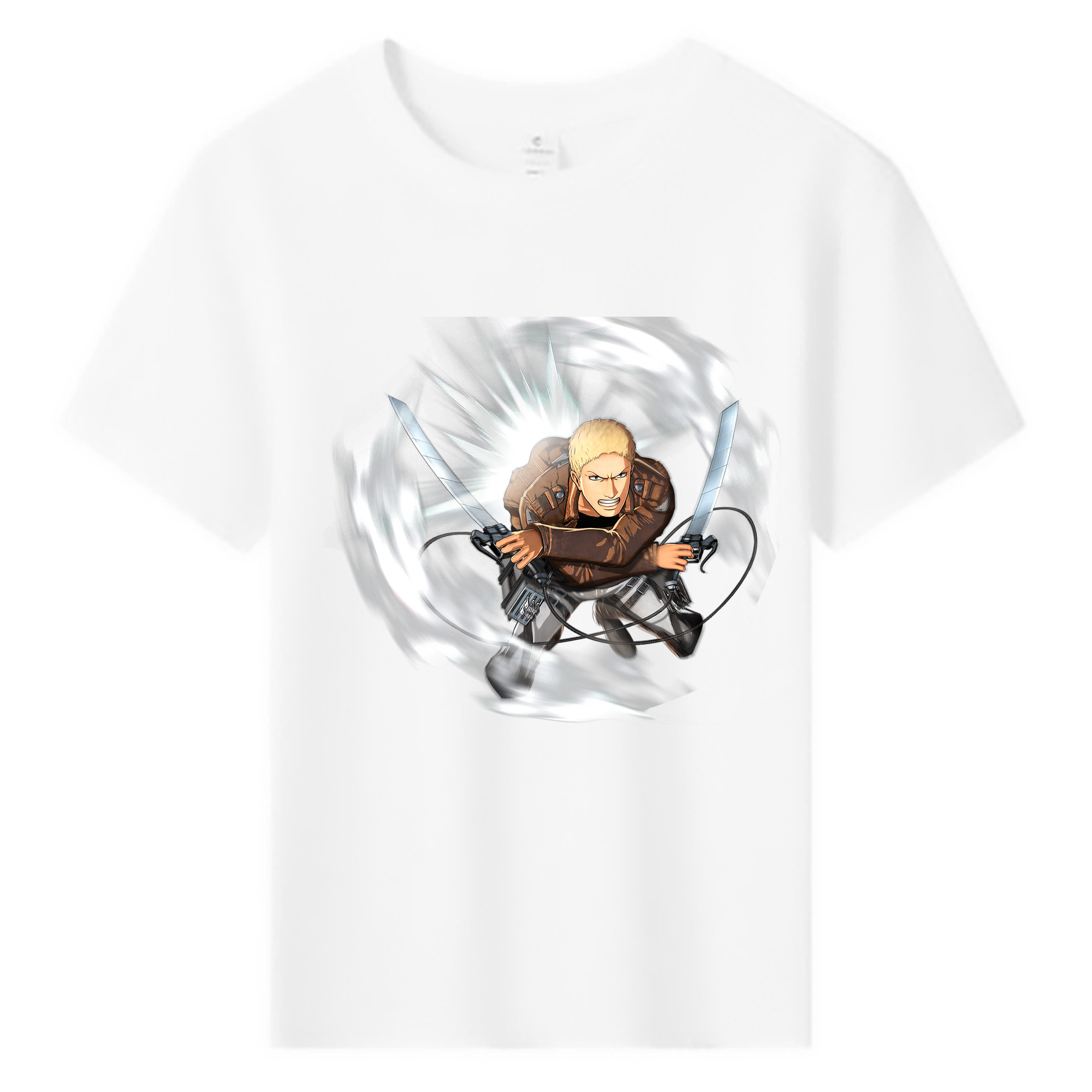 （画像用） 進撃の巨人 ライナー・ブラウン Attack on Titan Reiner Braun 綿100％キッズTシャツ（フロントプリント）