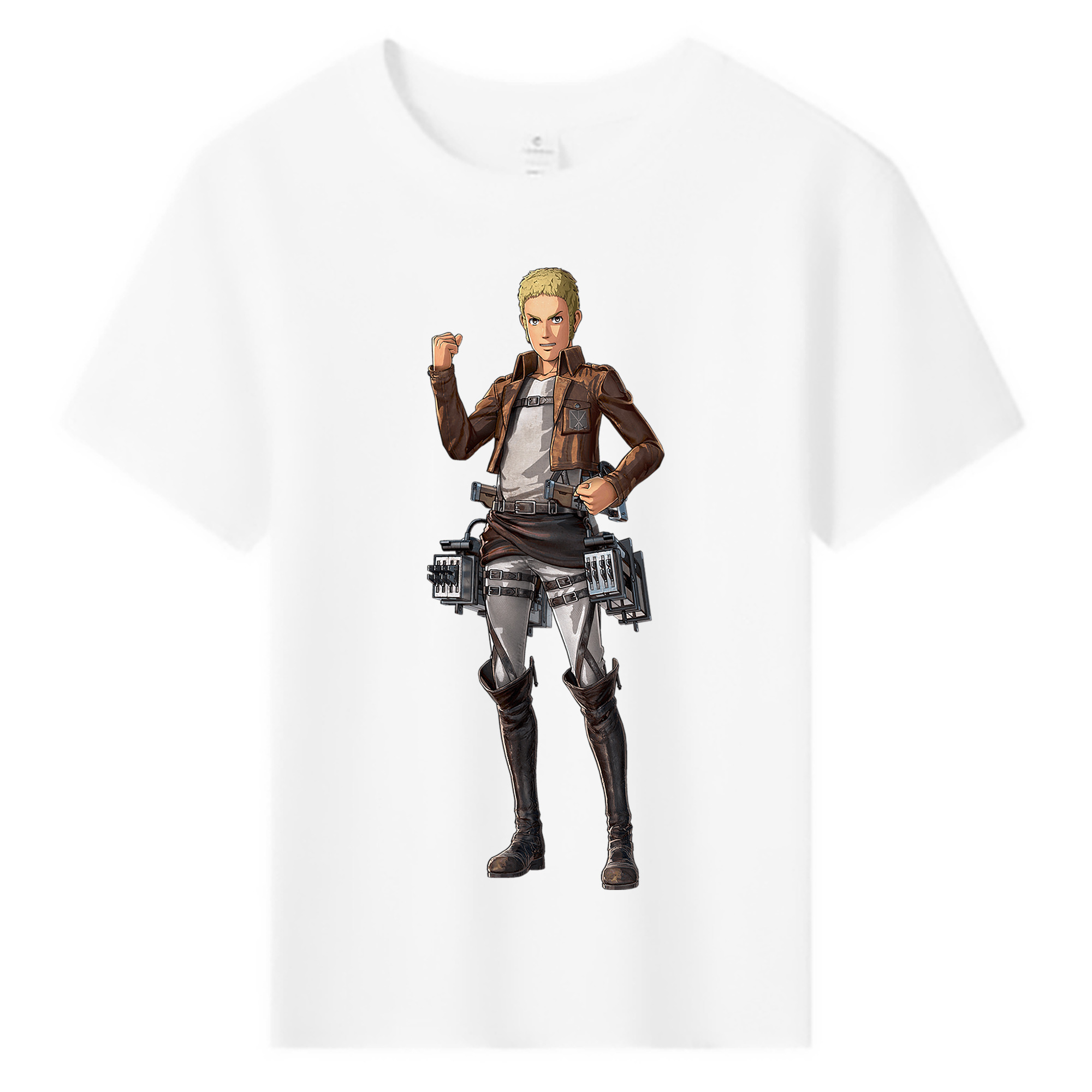 （画像用） 進撃の巨人 ライナー・ブラウン Attack on Titan Reiner Braun 綿100％キッズTシャツ（フロントプリント）