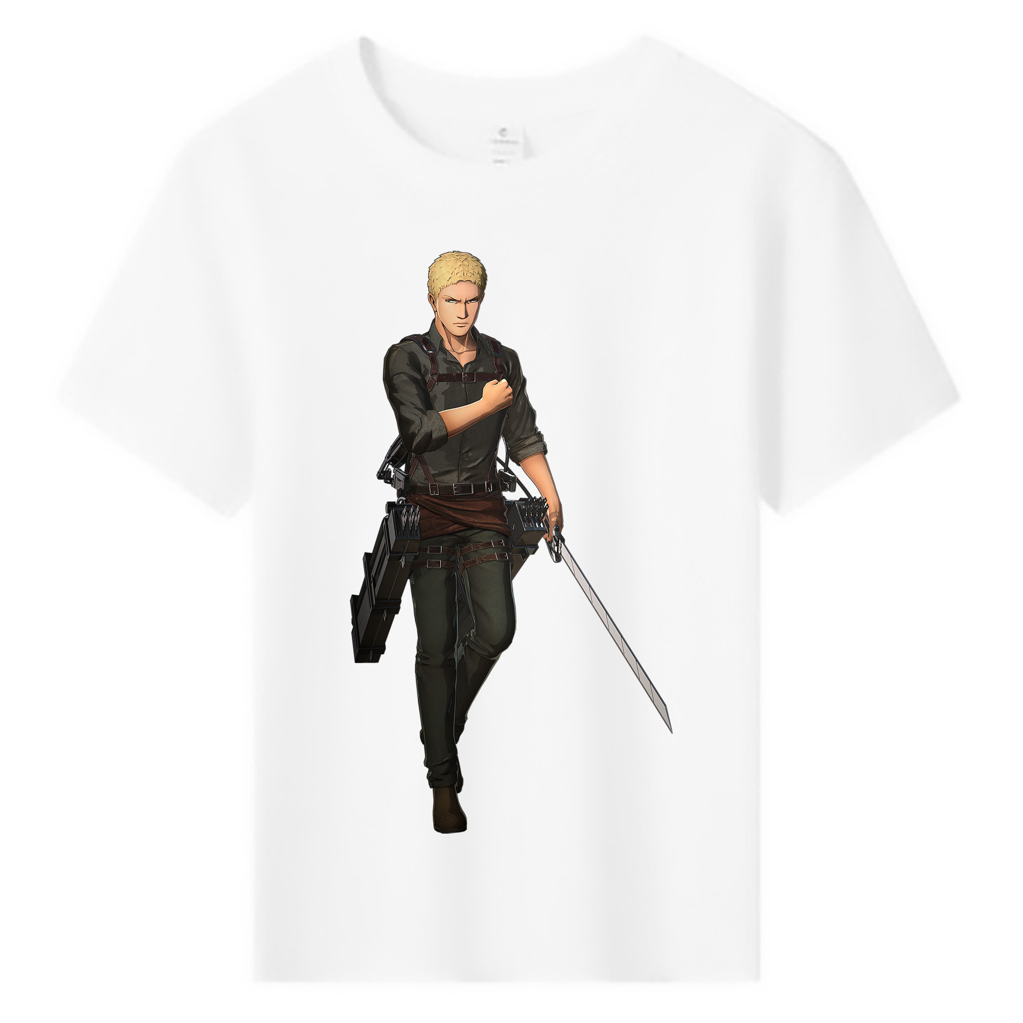 （画像用） 進撃の巨人 ライナー・ブラウン Attack on Titan Reiner Braun 綿100％キッズTシャツ（フロントプリント）