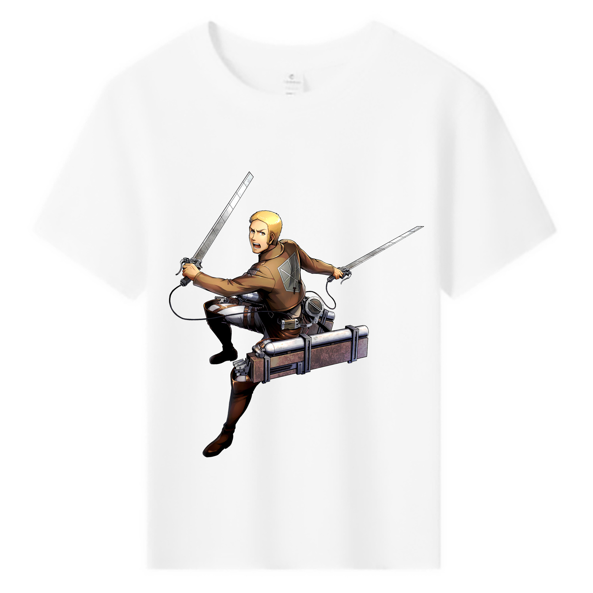 （画像用） 進撃の巨人 ライナー・ブラウン Attack on Titan Reiner Braun 綿100％キッズTシャツ（フロントプリント）