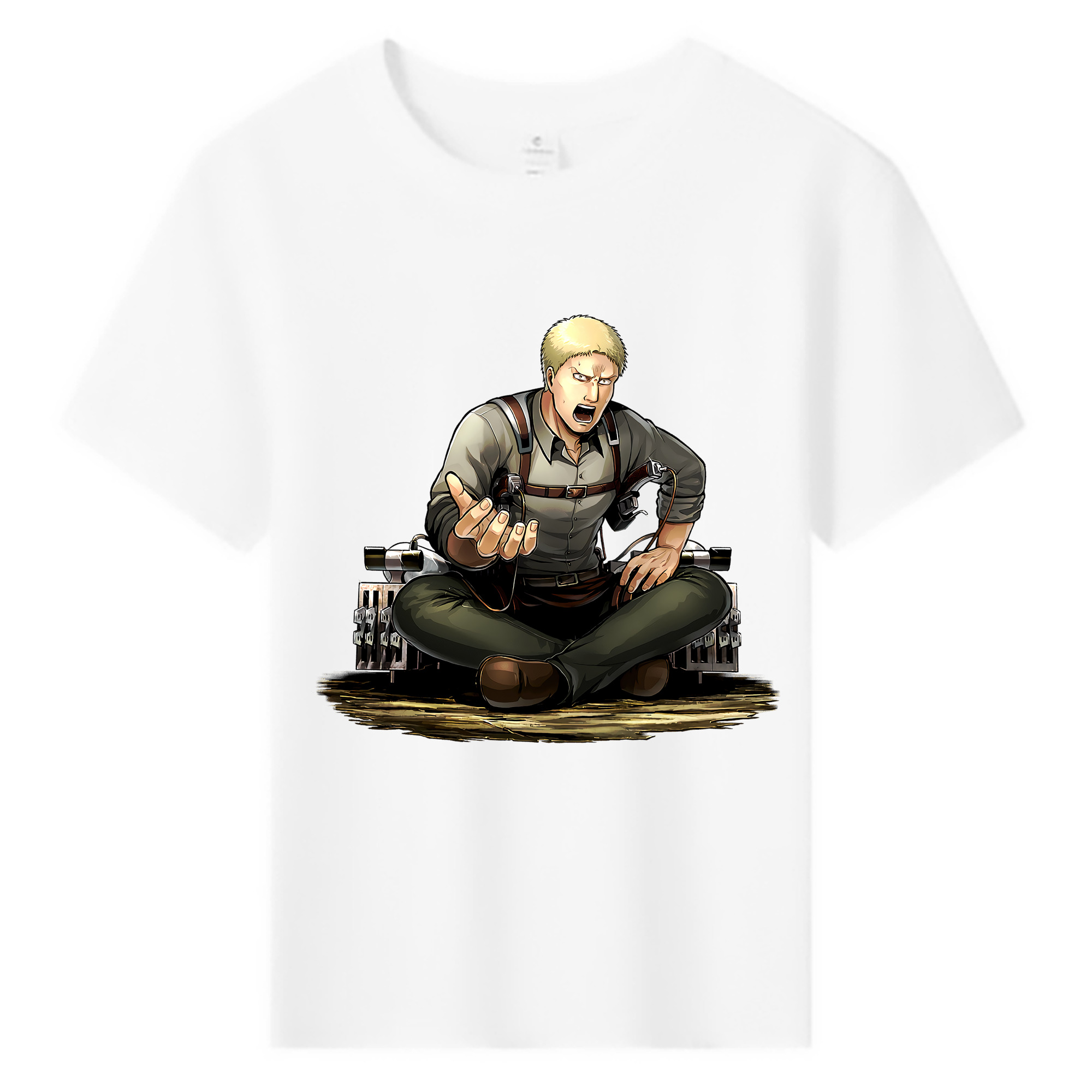 （画像用） 進撃の巨人 ライナー・ブラウン Attack on Titan Reiner Braun 綿100％キッズTシャツ（フロントプリント）