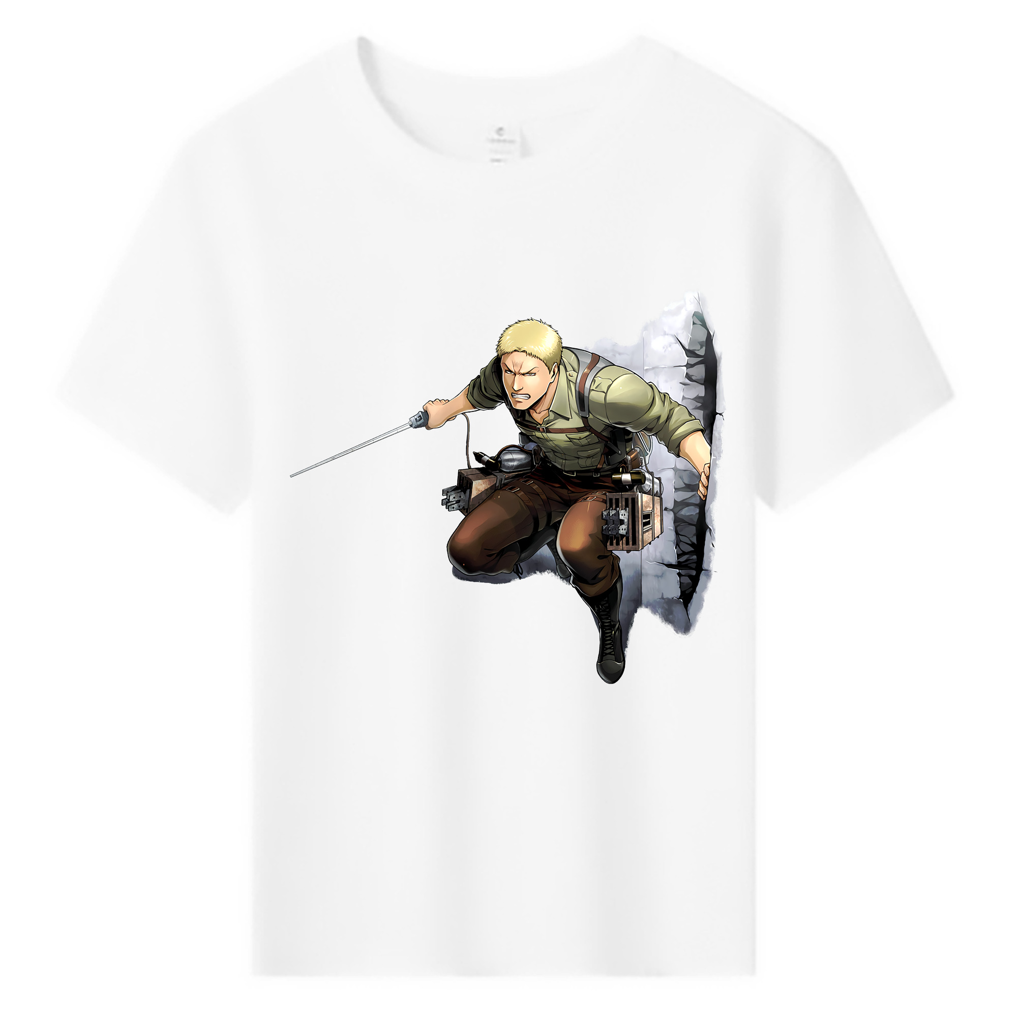（画像用） 進撃の巨人 ライナー・ブラウン Attack on Titan Reiner Braun 綿100％キッズTシャツ（フロントプリント）