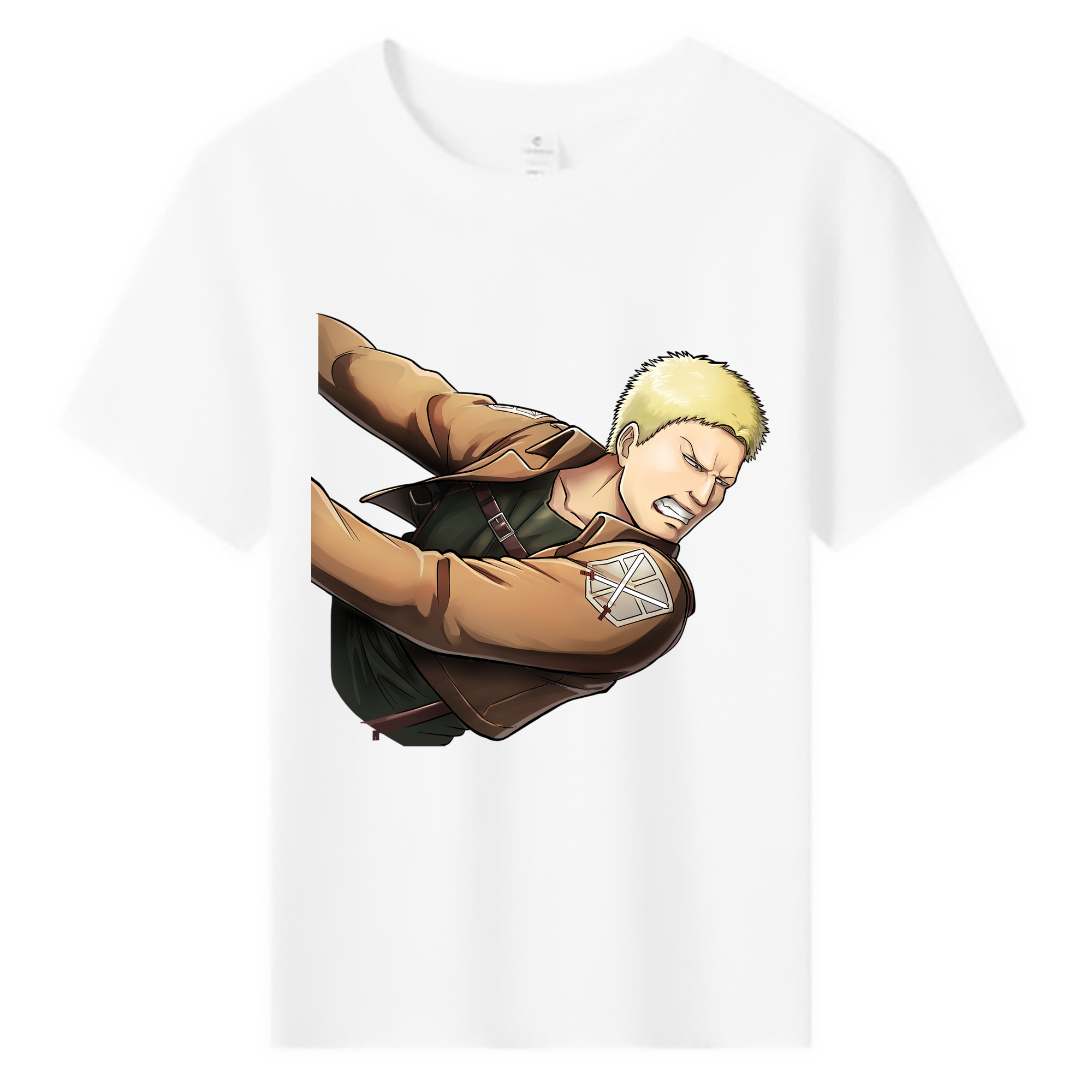 （画像用） 進撃の巨人 ライナー・ブラウン Attack on Titan Reiner Braun 綿100％キッズTシャツ（フロントプリント）