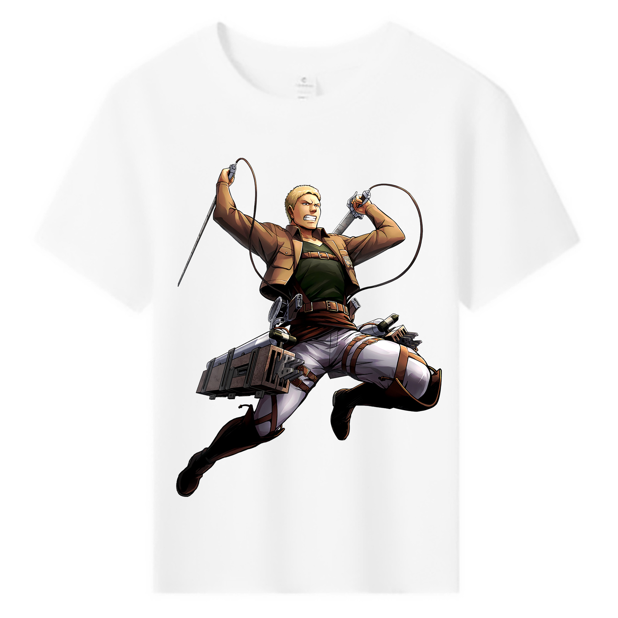 （画像用） 進撃の巨人 ライナー・ブラウン Attack on Titan Reiner Braun 綿100％キッズTシャツ（フロントプリント）