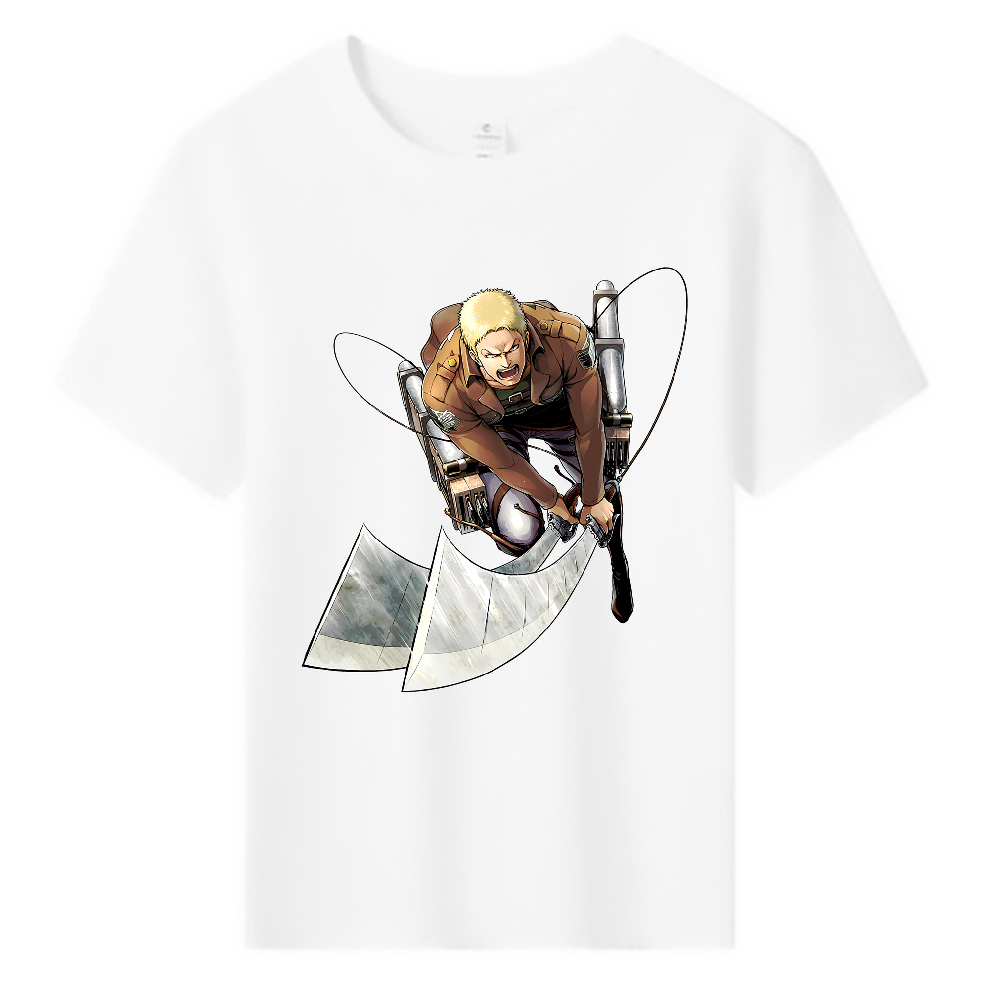（画像用） 進撃の巨人 ライナー・ブラウン Attack on Titan Reiner Braun 綿100％キッズTシャツ（フロントプリント）