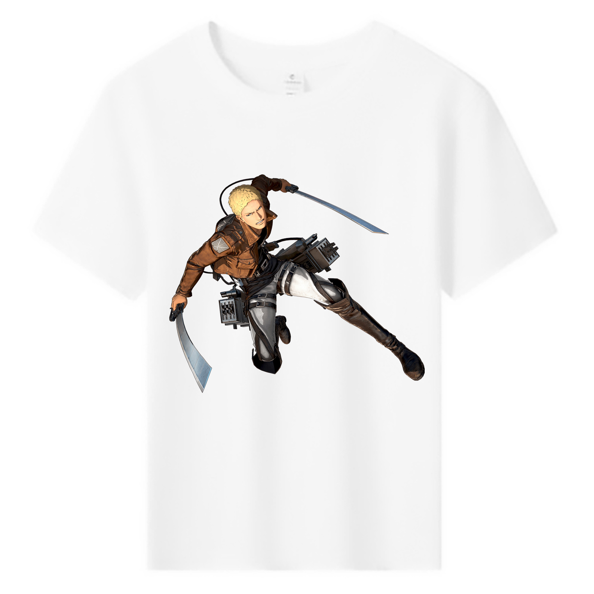（画像用） 進撃の巨人 ライナー・ブラウン Attack on Titan Reiner Braun 綿100％キッズTシャツ（フロントプリント）