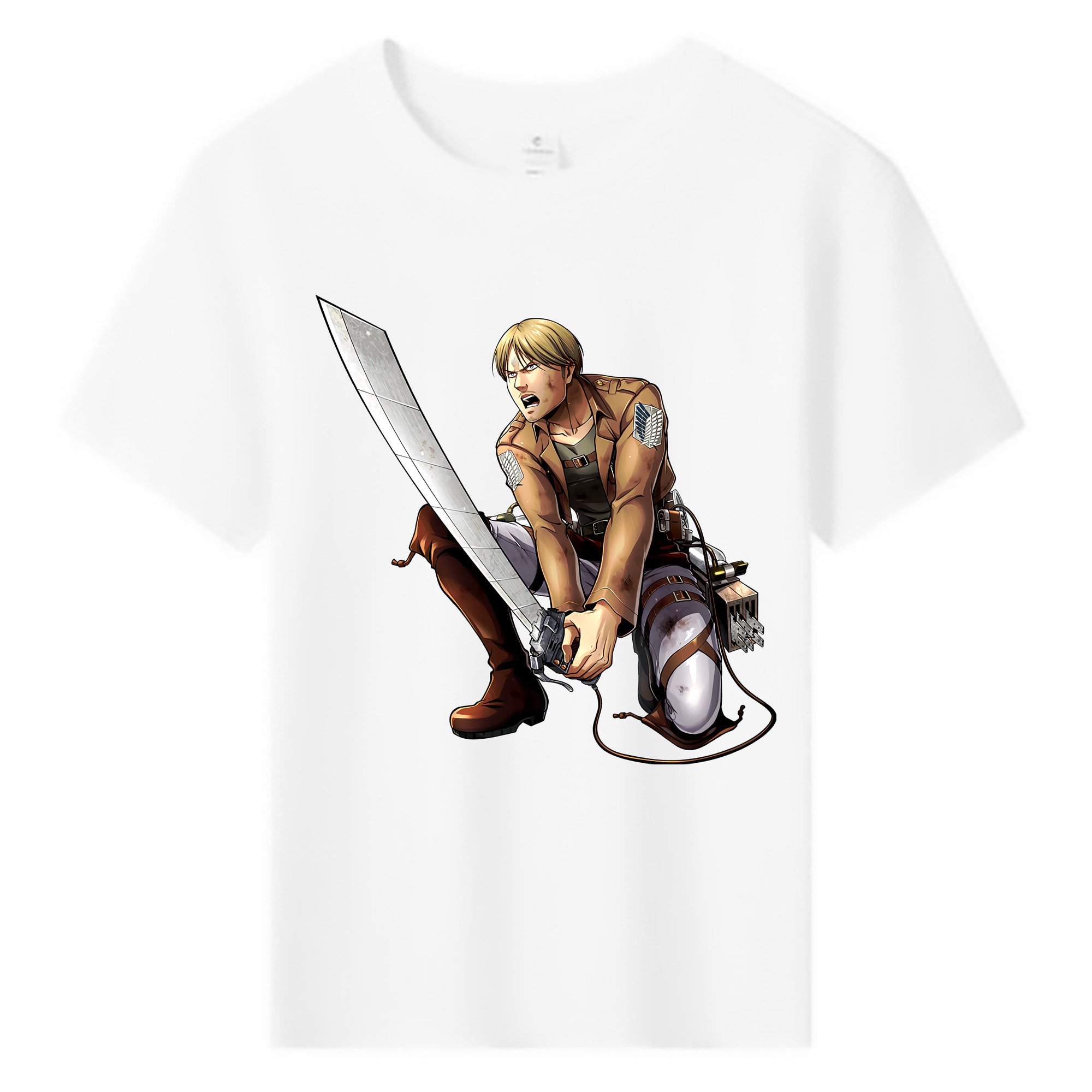 （画像用） 進撃の巨人 ミケ·ザカリアス Attack on Titan Mike Zakarius 綿100％キッズTシャツ（フロントプリント）