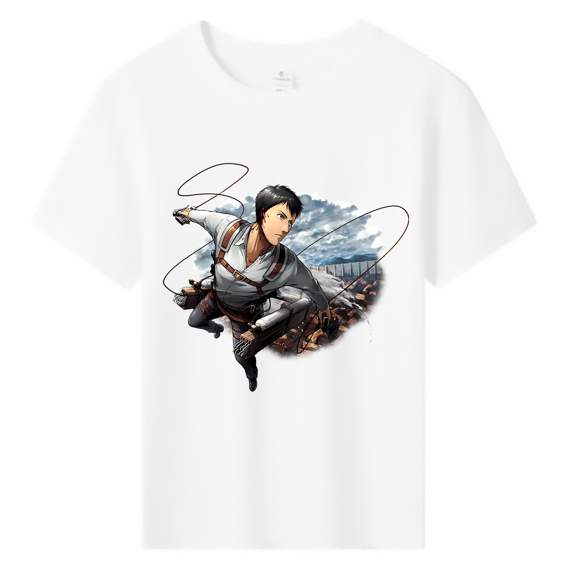 （画像用） 進撃の巨人 ベルトルト・フーバー Attack on Titan Bertholdt Hoover 綿100％キッズTシャツ（フロントプリント）