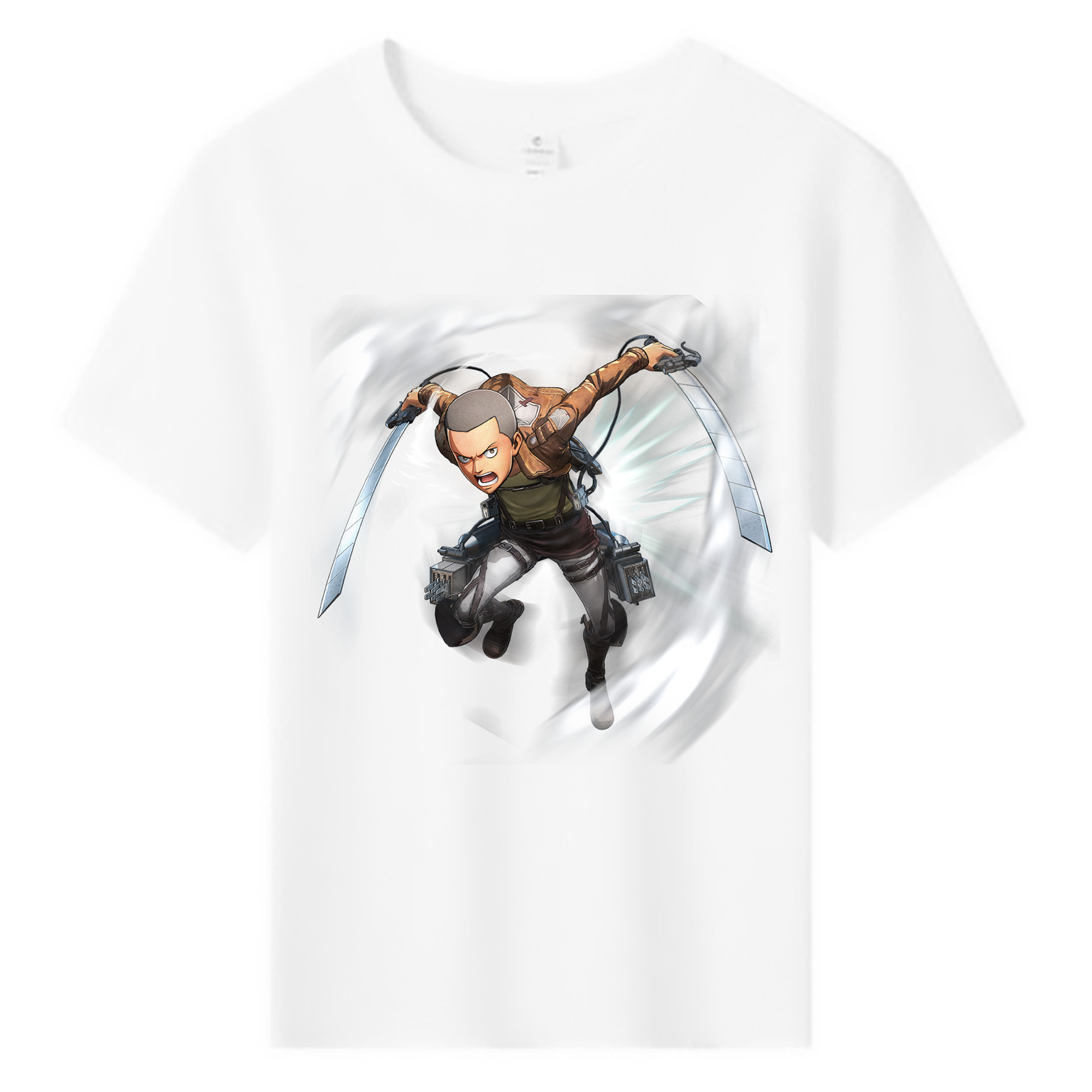 （画像用） 進撃の巨人 コニー·スプリンガー Attack on Titan Connie Springer 綿100％キッズTシャツ（フロントプリント）