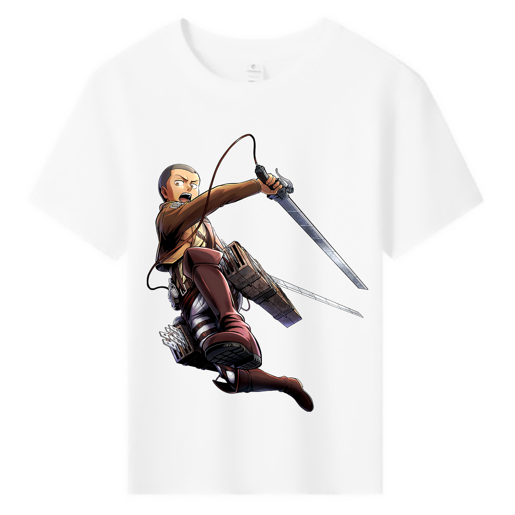 （画像用） 進撃の巨人 コニー·スプリンガー Attack on Titan Connie Springer 綿100％キッズTシャツ（フロントプリント）