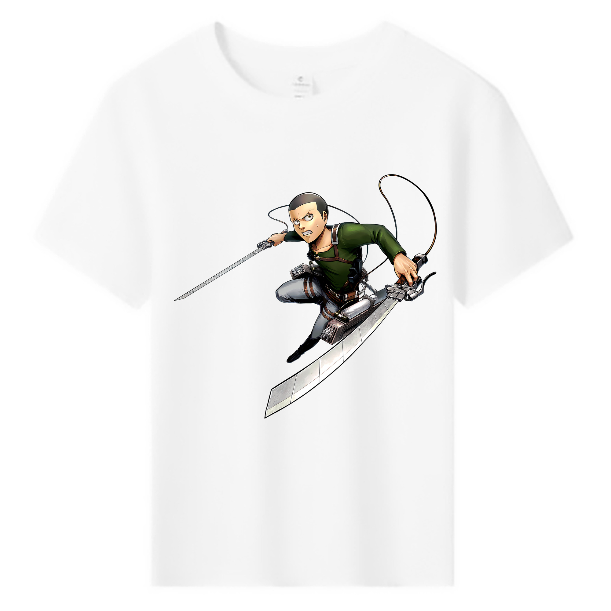 （画像用） 進撃の巨人 コニー·スプリンガー Attack on Titan Connie Springer 綿100％キッズTシャツ（フロントプリント）