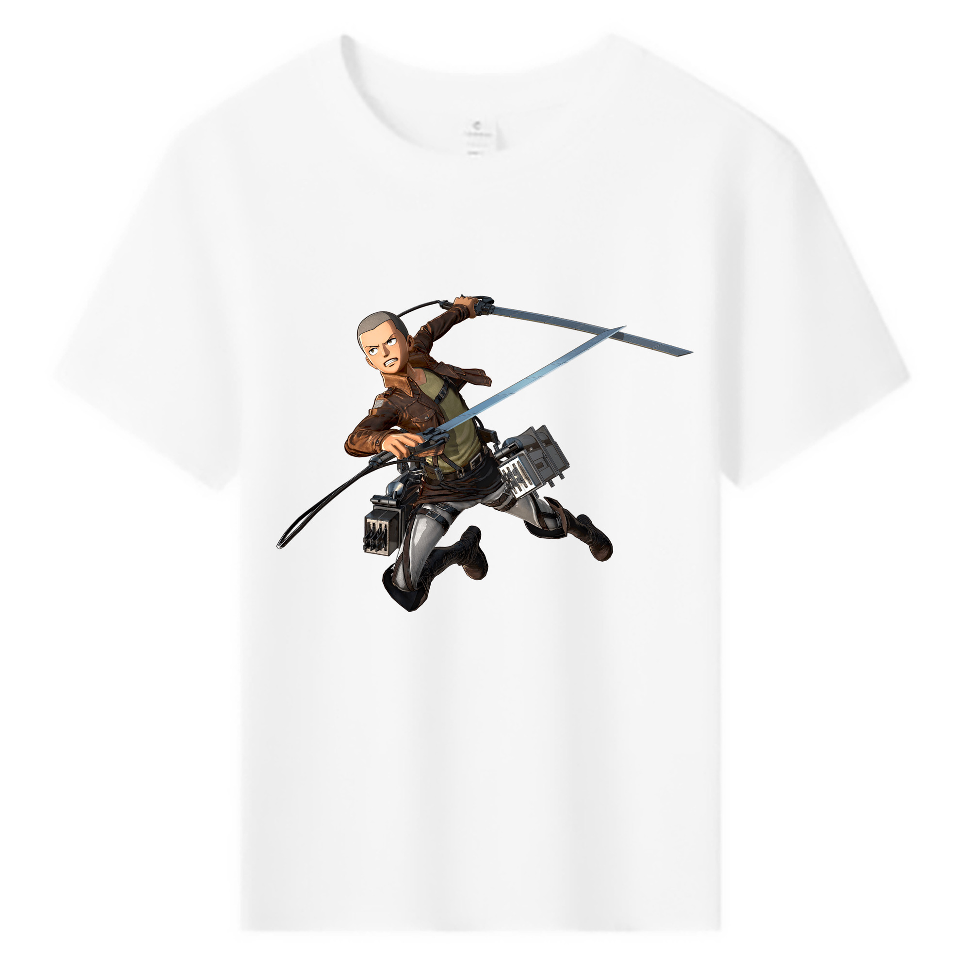（画像用） 進撃の巨人 コニー·スプリンガー Attack on Titan Connie Springer 綿100％キッズTシャツ（フロントプリント）