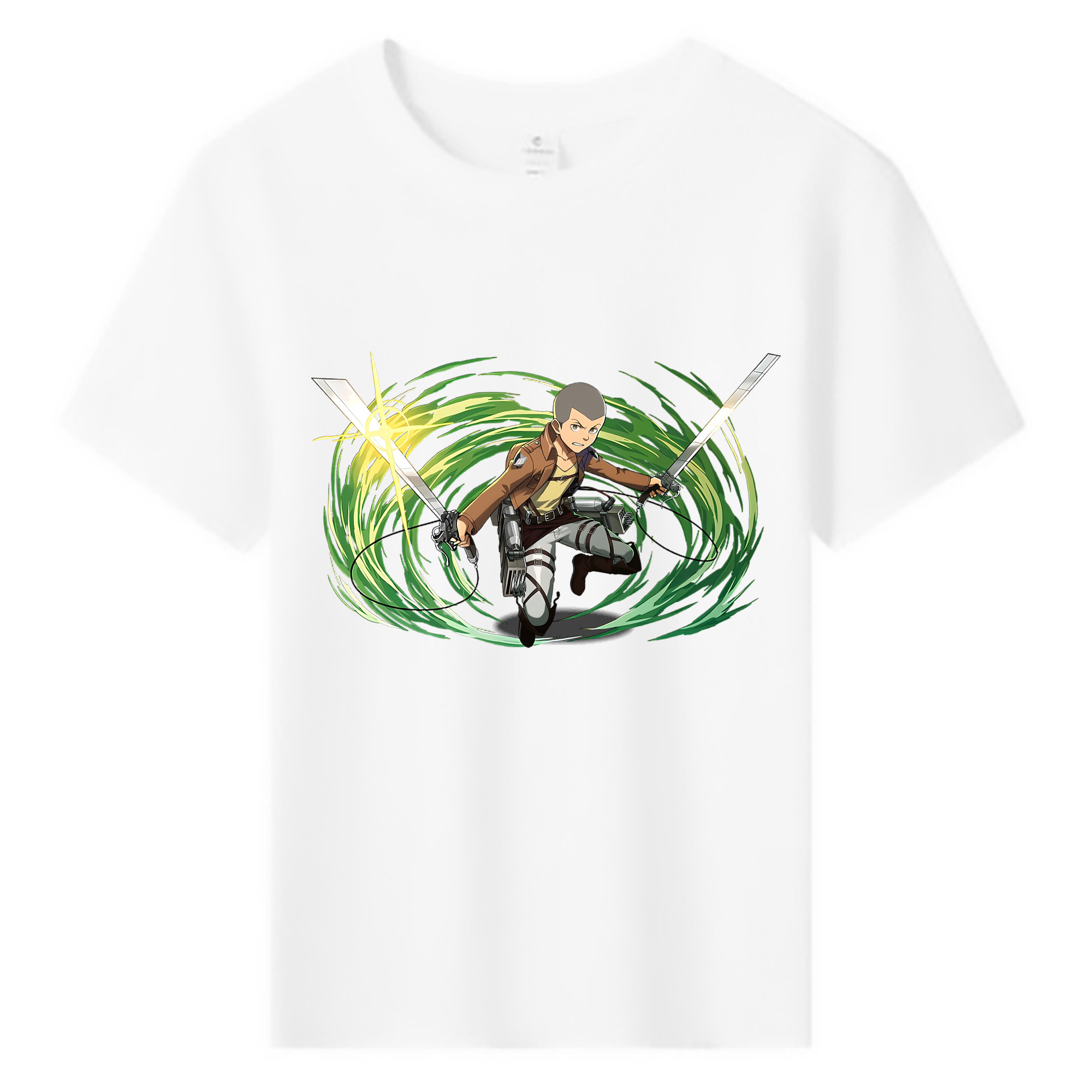 （画像用） 進撃の巨人 コニー·スプリンガー Attack on Titan Connie Springer 綿100％キッズTシャツ（フロントプリント）