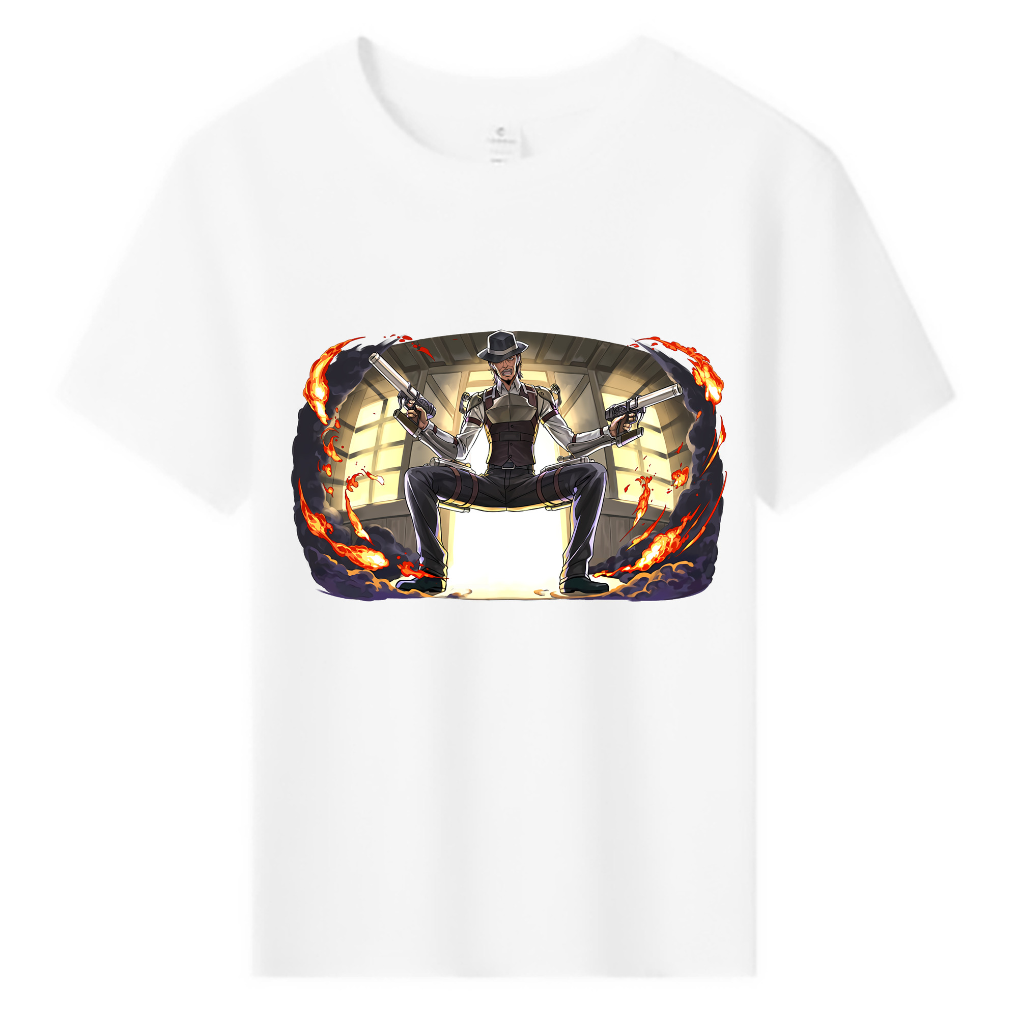 （画像用） 進撃の巨人 ケニー·アッカーマン Attack on Titan Kenny Ackerman 綿100％キッズTシャツ（フロントプリント）