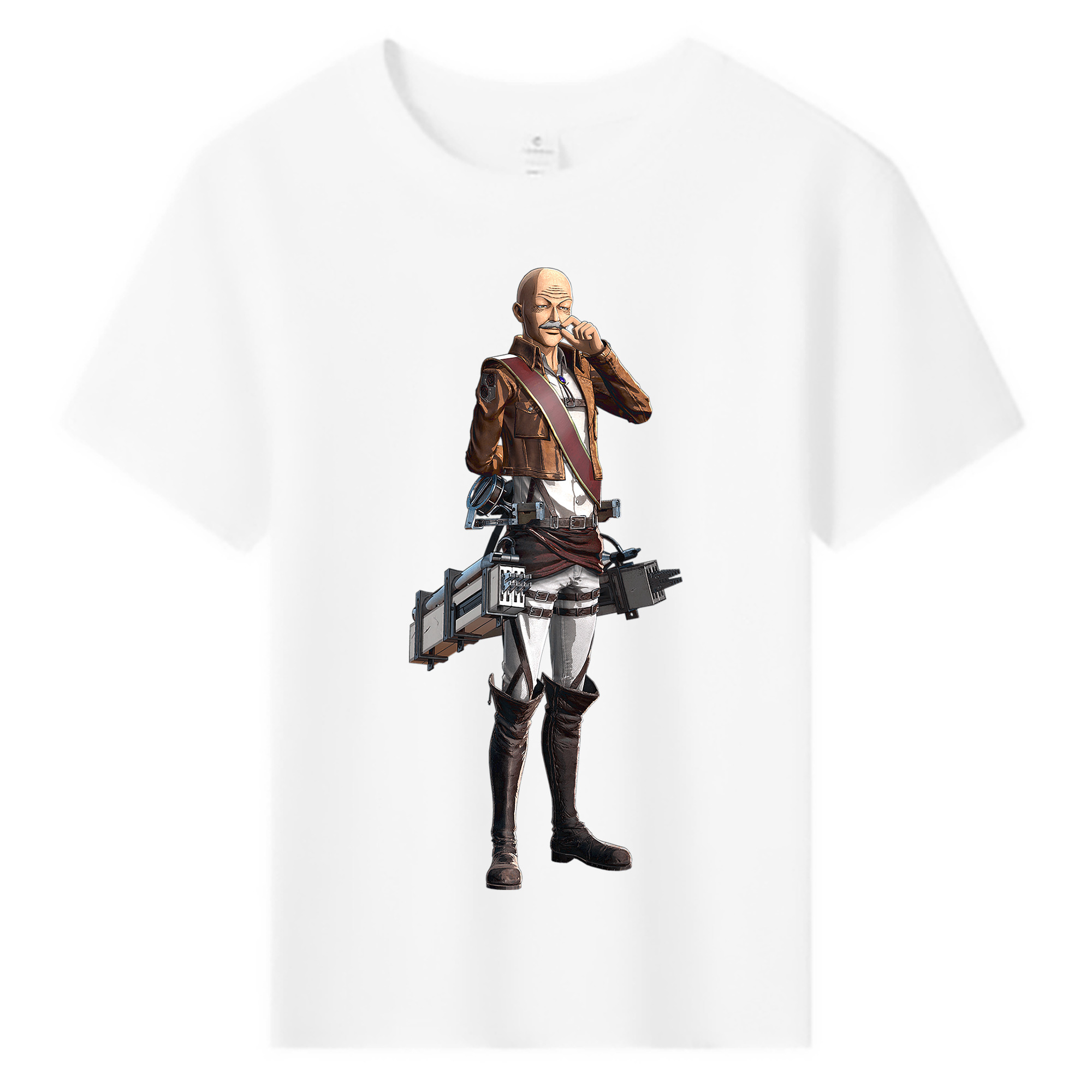 （画像用） 進撃の巨人 ドット·ピクシス Attack on Titan Dot Pixis 綿100％キッズTシャツ（フロントプリント）
