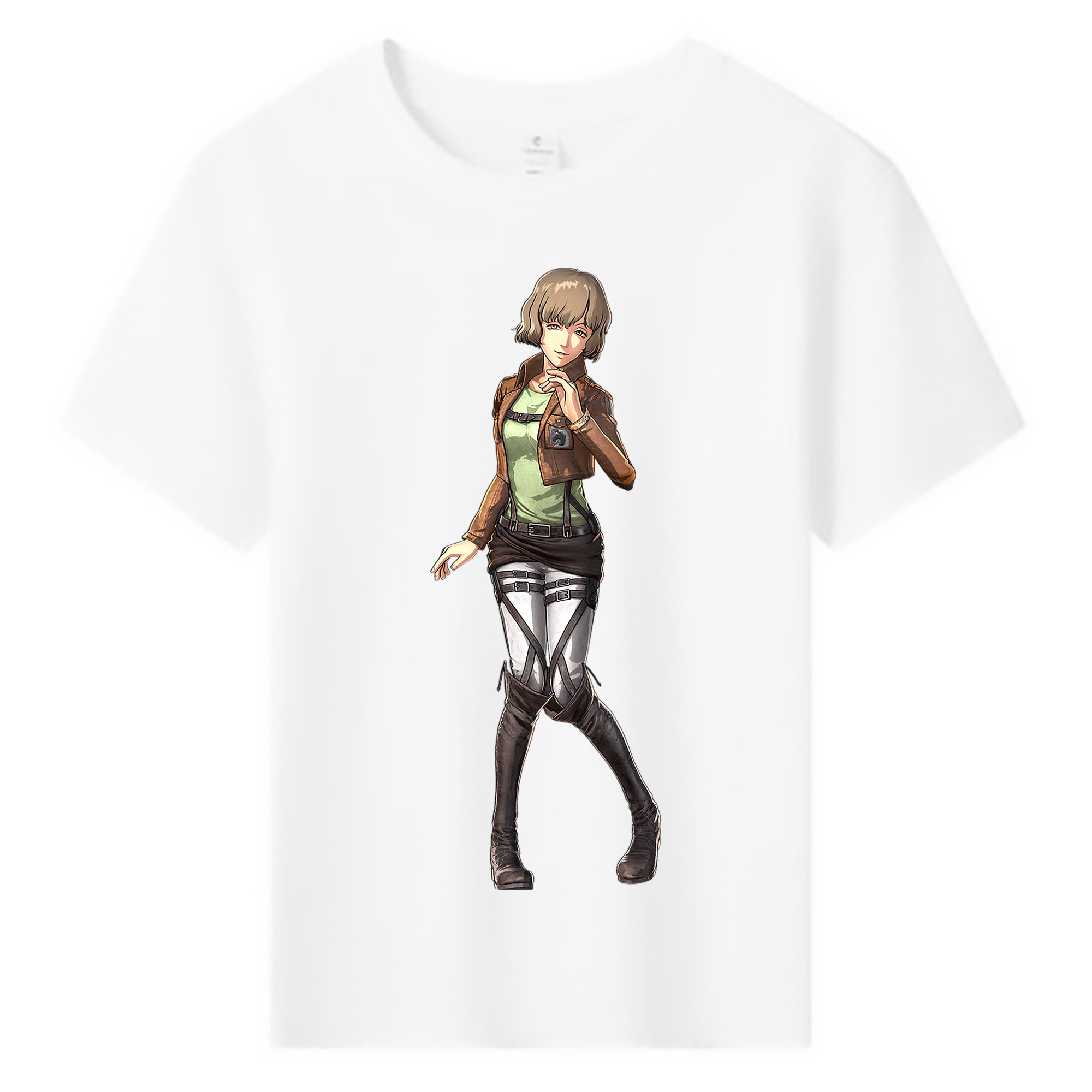 （画像用） 進撃の巨人 ヒツチ Attack on Titan Hitch 綿100％キッズTシャツ（フロントプリント）