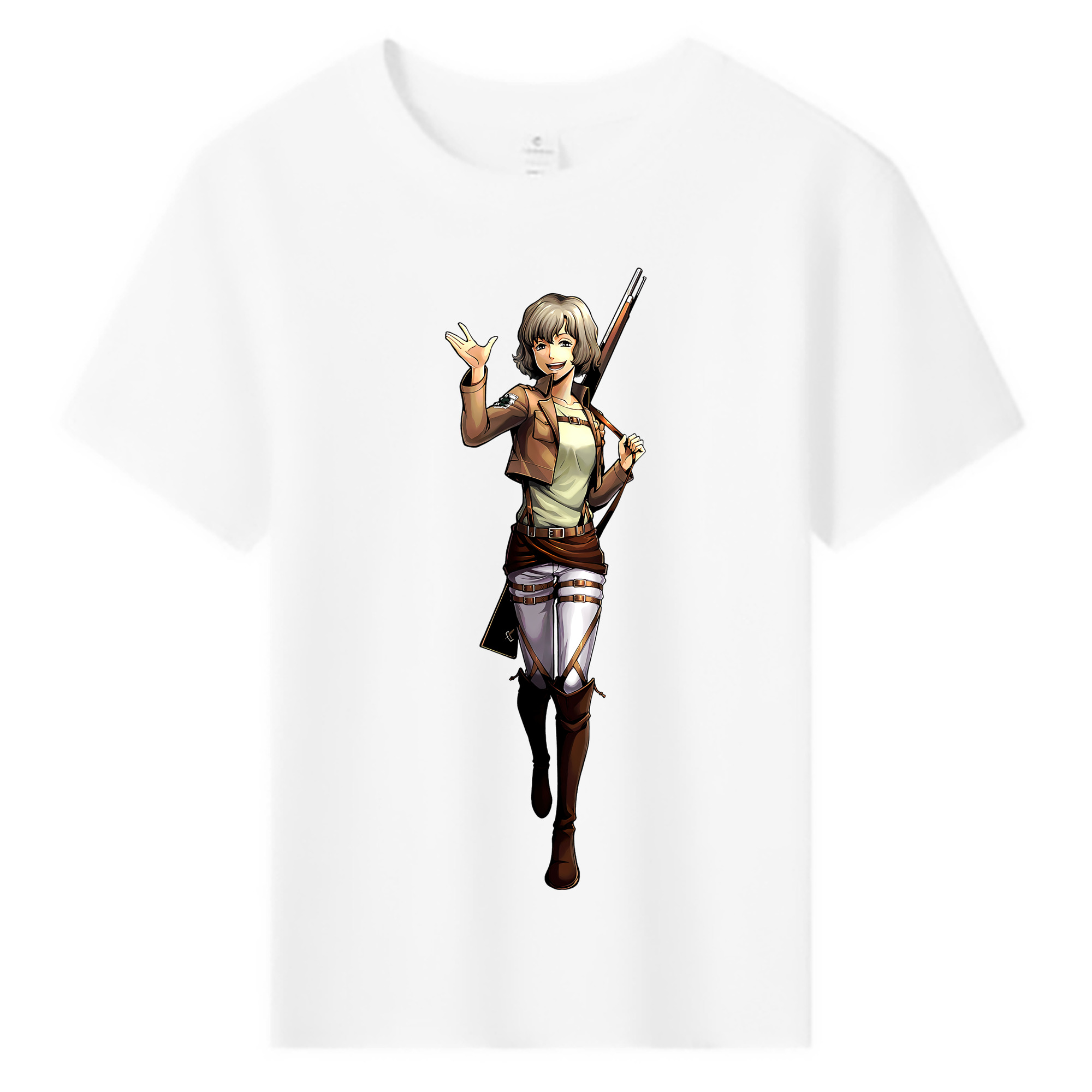 （画像用） 進撃の巨人 ヒツチ Attack on Titan Hitch 綿100％キッズTシャツ（フロントプリント）