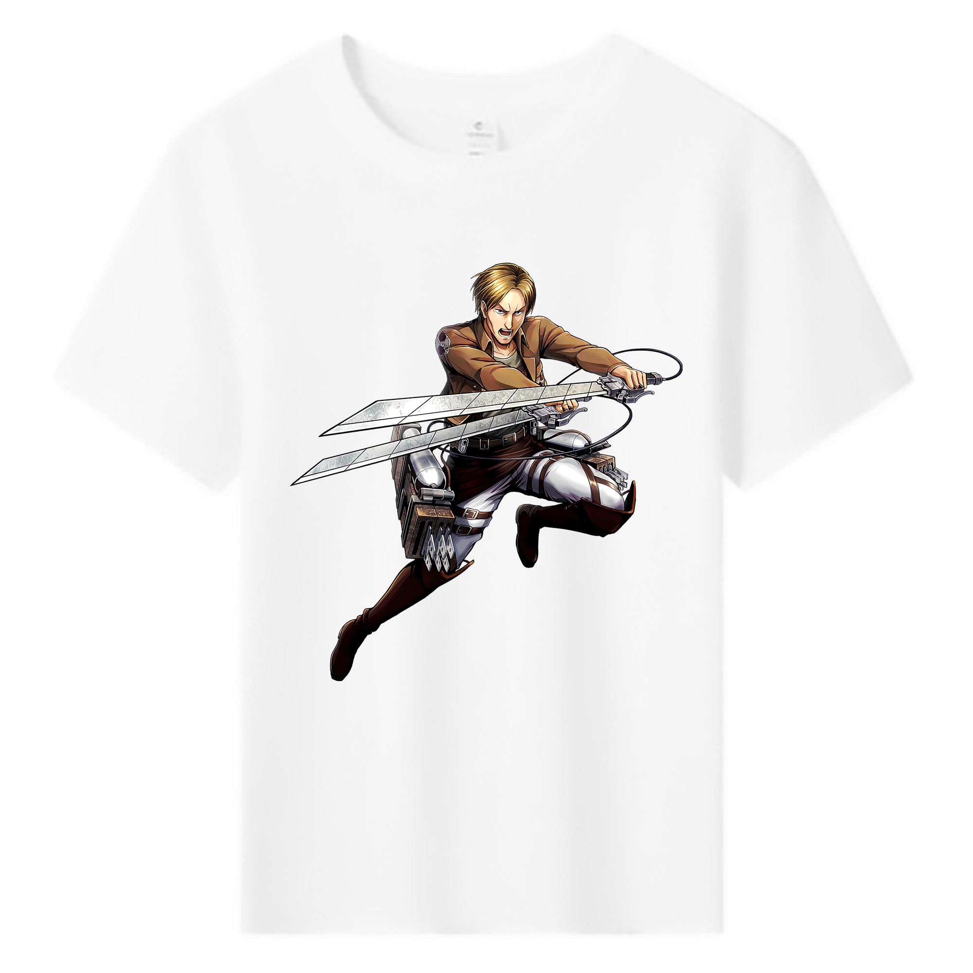 （画像用） 進撃の巨人 Attack on Titan 綿100％キッズTシャツ（フロントプリント）